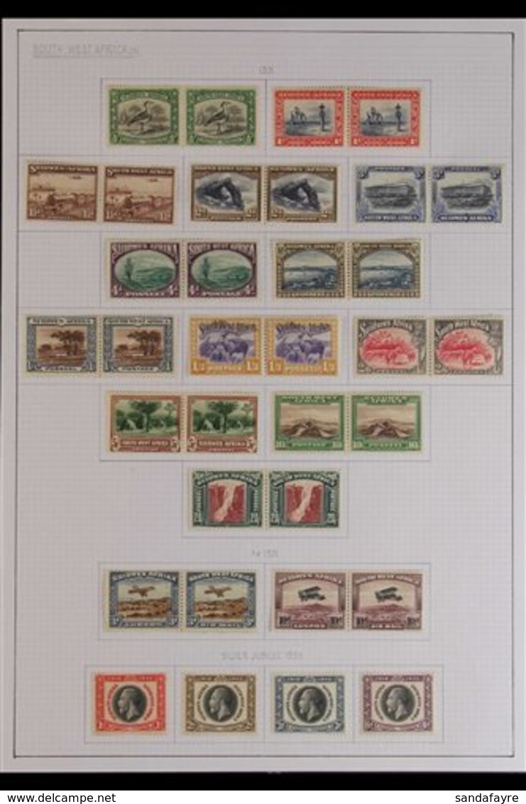 1923-37 KGV FINE MINT COLLECTION Neatly Presented On Pages, We See 1923 Setting I King's Heads Complete To 5s (5s Split  - Südwestafrika (1923-1990)