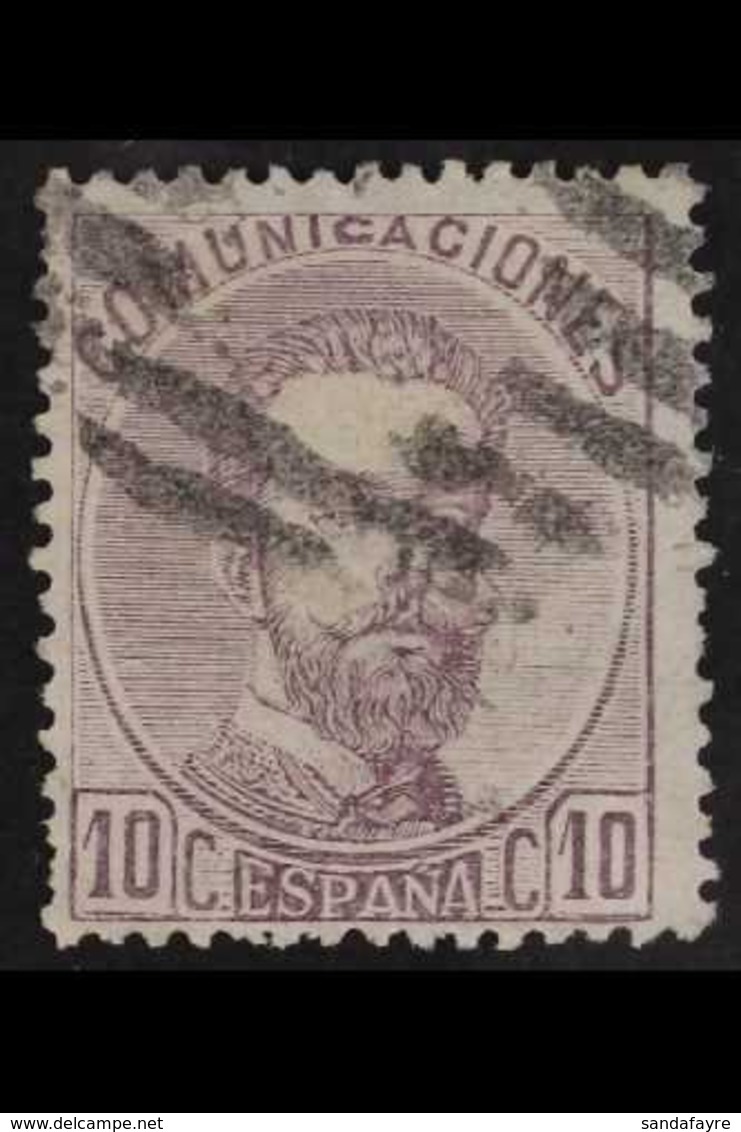 1872-73 10c Deep Lilac (SG 196, Michel 113, Edifil 120), Used, Cat £350. For More Images, Please Visit Http://www.sandaf - Sonstige & Ohne Zuordnung