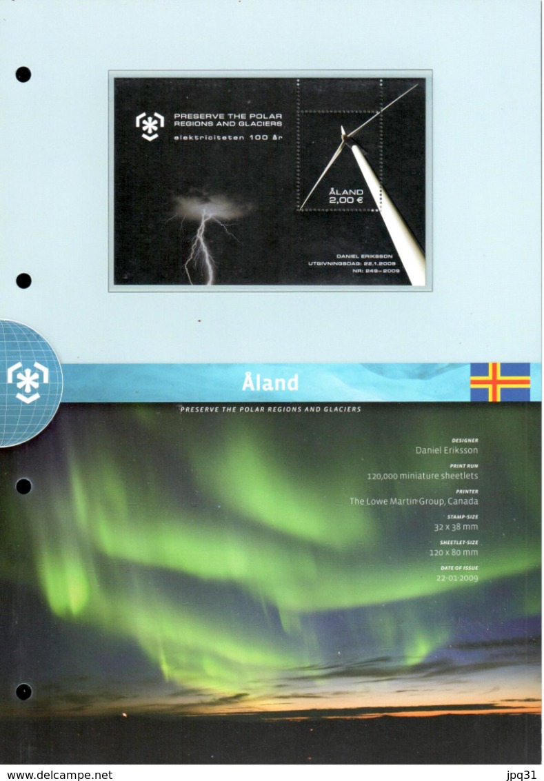 Classeur Preserve The Polar Regions And Glaciers - International Polar Fondation / Davo 2009 - Protezione Dell'Ambiente & Clima