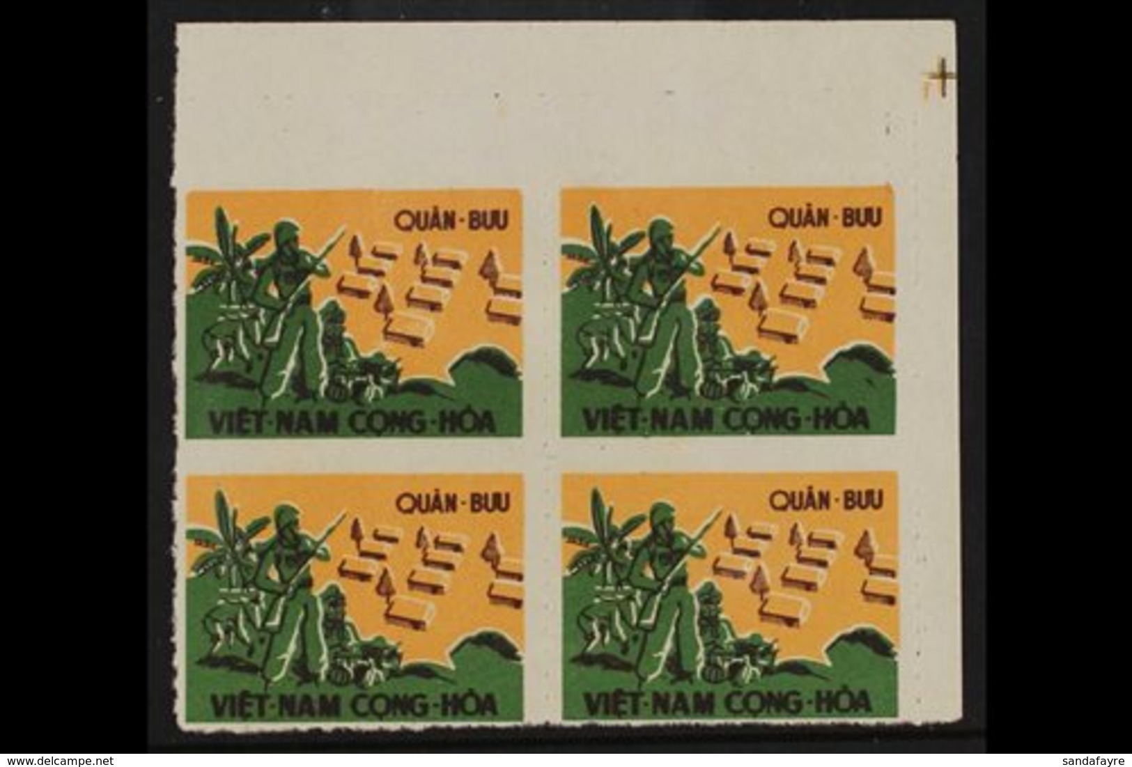 1960 Military Frank SG SMF 115, Fine Unused Marginal Block Of Four, Never Hinged (4 Stamps) For More Images, Please Visi - Vietnam