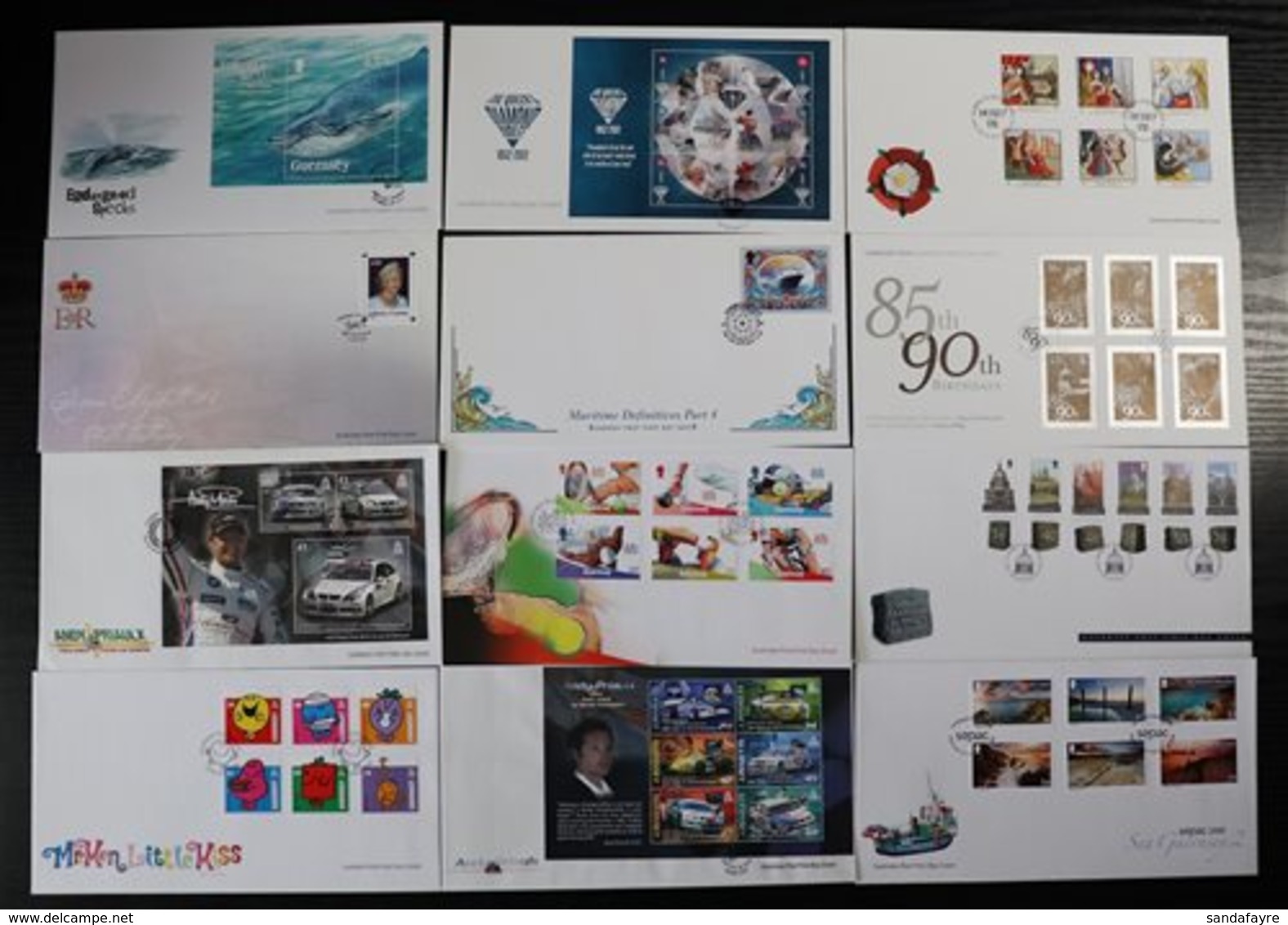 GUERNSEY FIRST DAY COVERS  1970-2012 ALL DIFFERENT COLLECTION of Illustrated, Unaddressed Covers - MOST Are From The 200 - Other & Unclassified