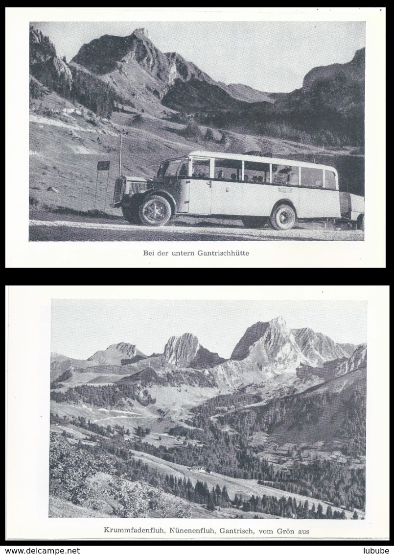 Postauto Bei Der Unteren Gantrischhütte          Ca. 1945 - Altri & Non Classificati