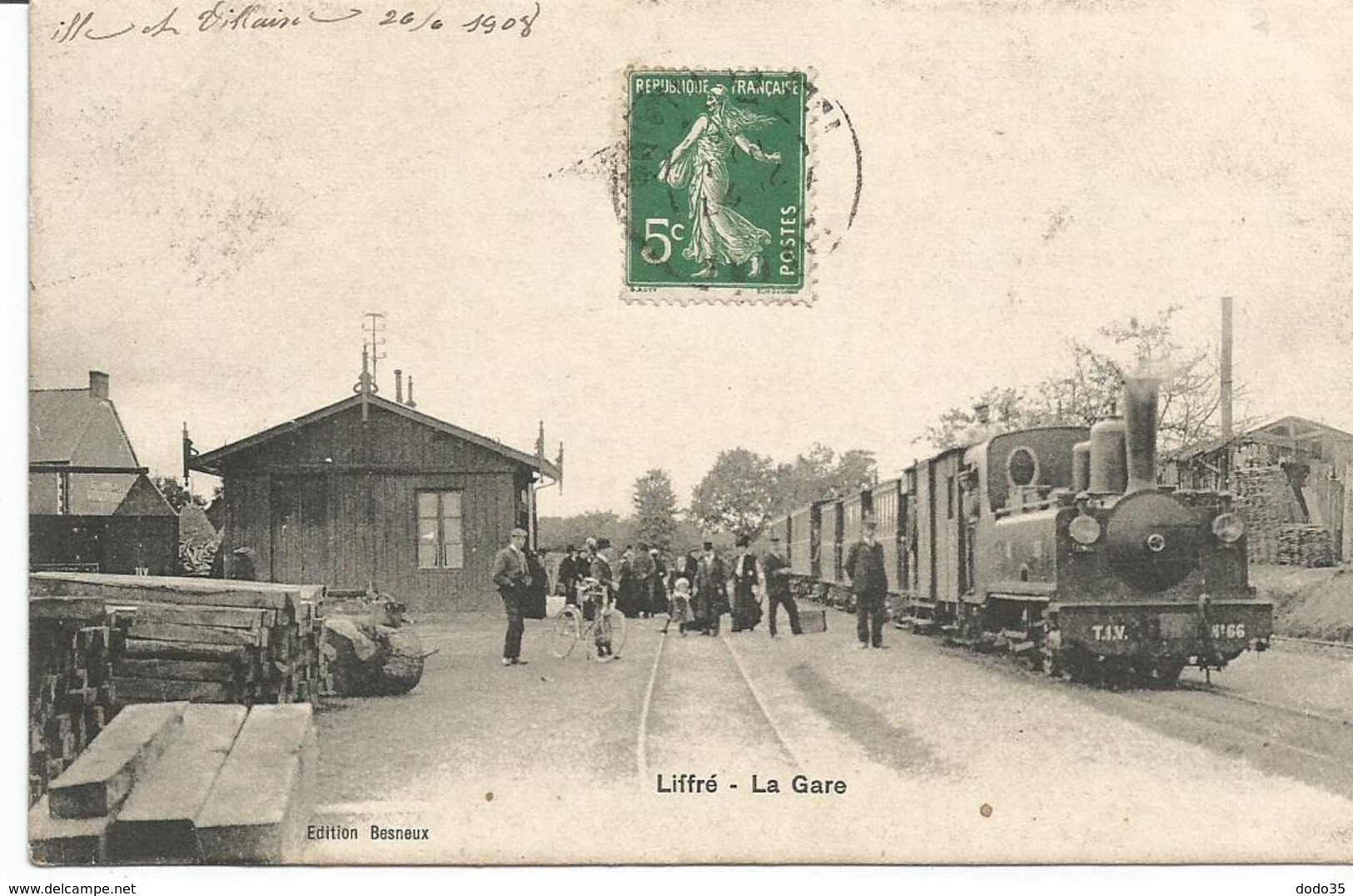 LIFFRE. La Gare. Train Tramway - Otros & Sin Clasificación