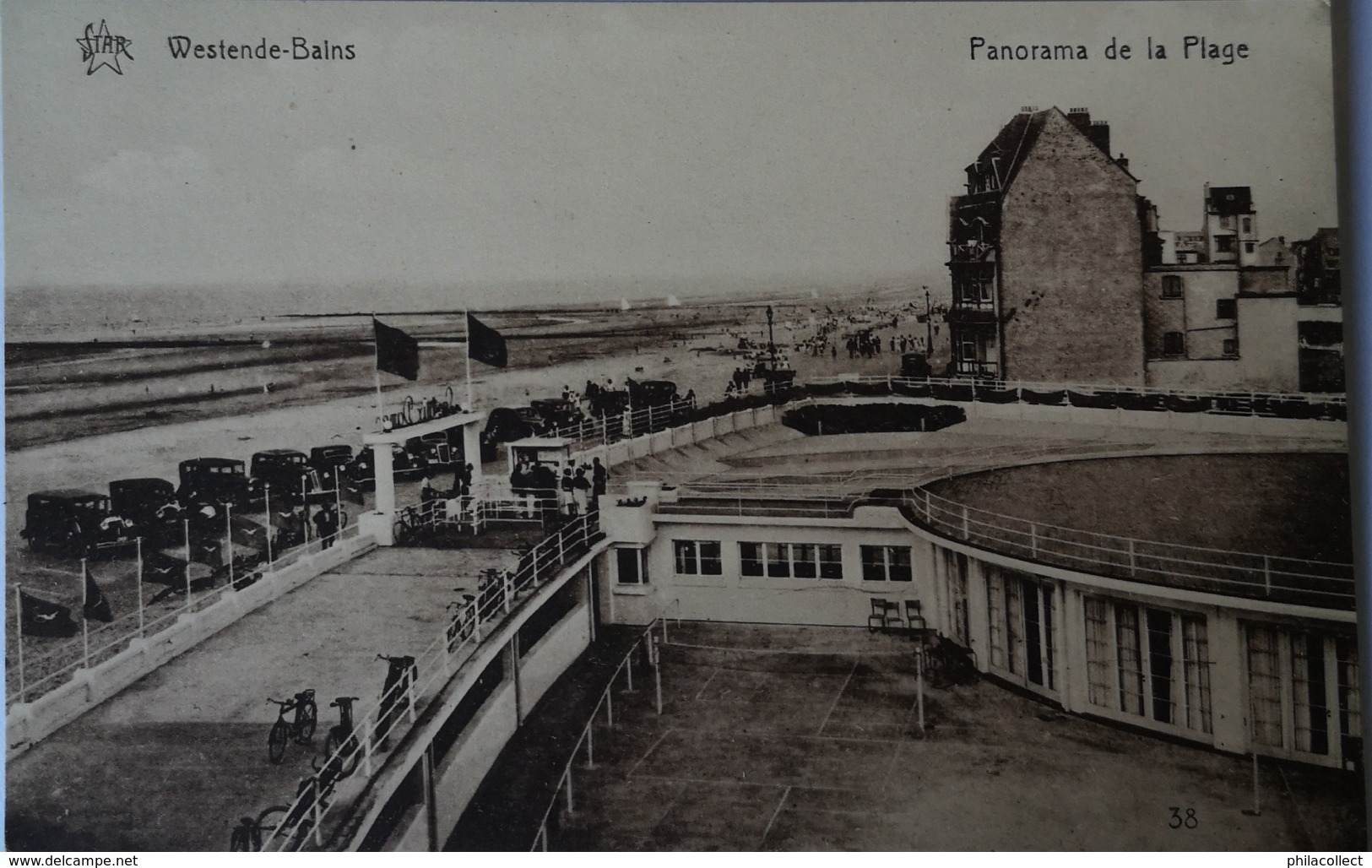 Westende Bains // Panorama De La Plage 19?? Ed. Star 38 - Westende