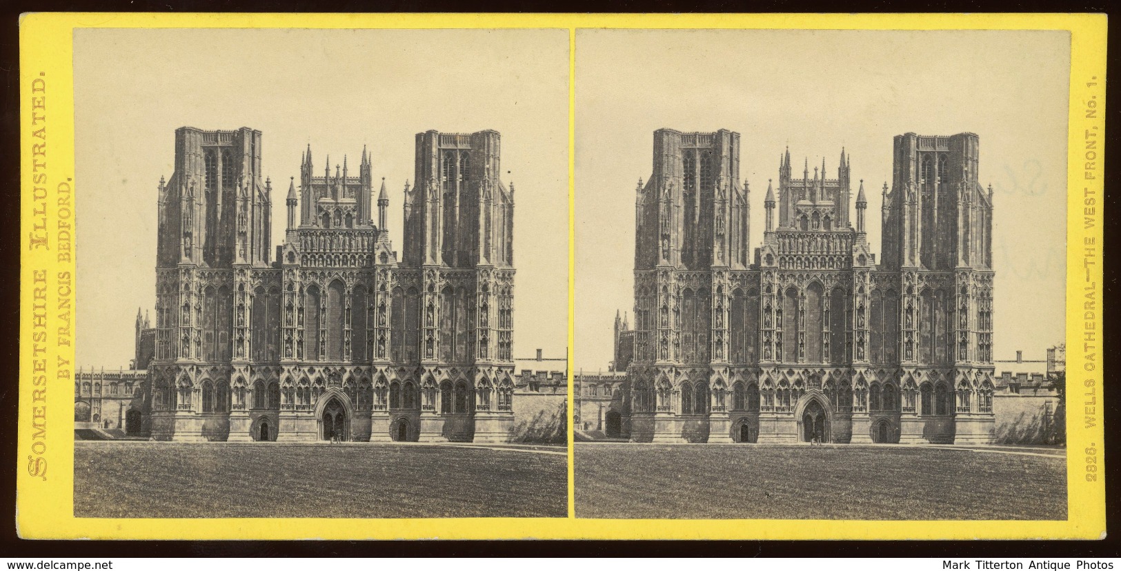 Stereoview - Wells Cathedral SOMERSET By F. Bedford - Visionneuses Stéréoscopiques