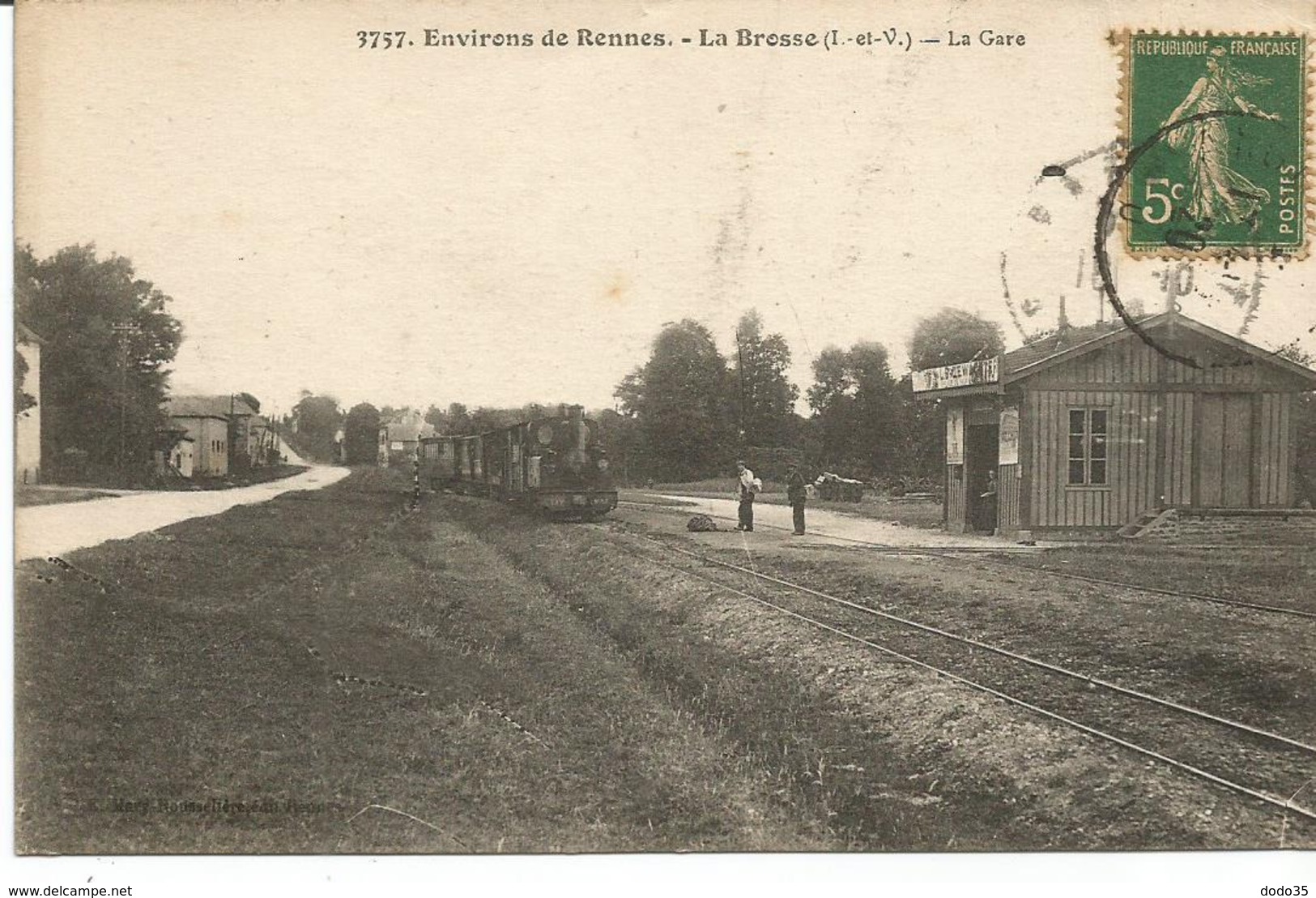 ENVIRONS DE RENNES. LA BROSSE. LA CHAPELLE. La Gare. Tramway. - Otros & Sin Clasificación