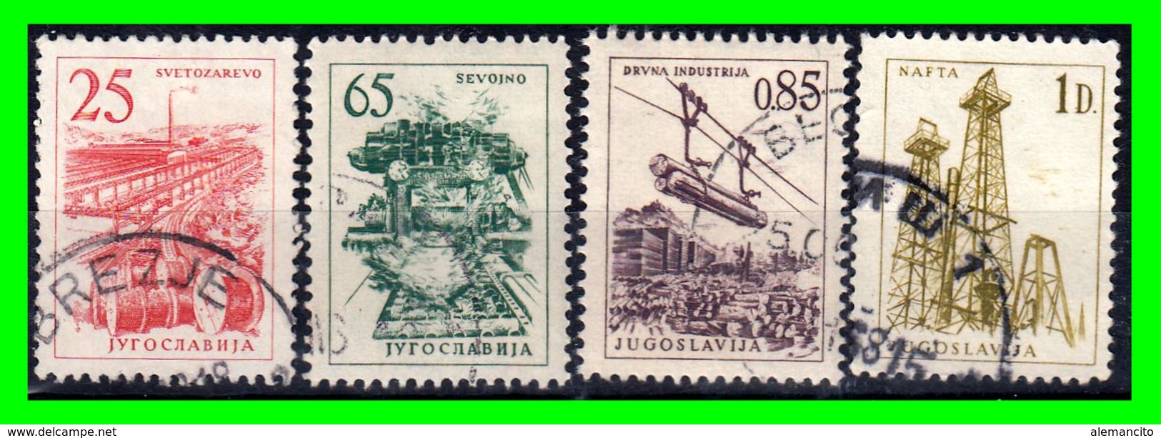 YUGOSLAVIA SELLO AÑO 1961 TECNOLOGIA Y ARQUITECTURA - Usados