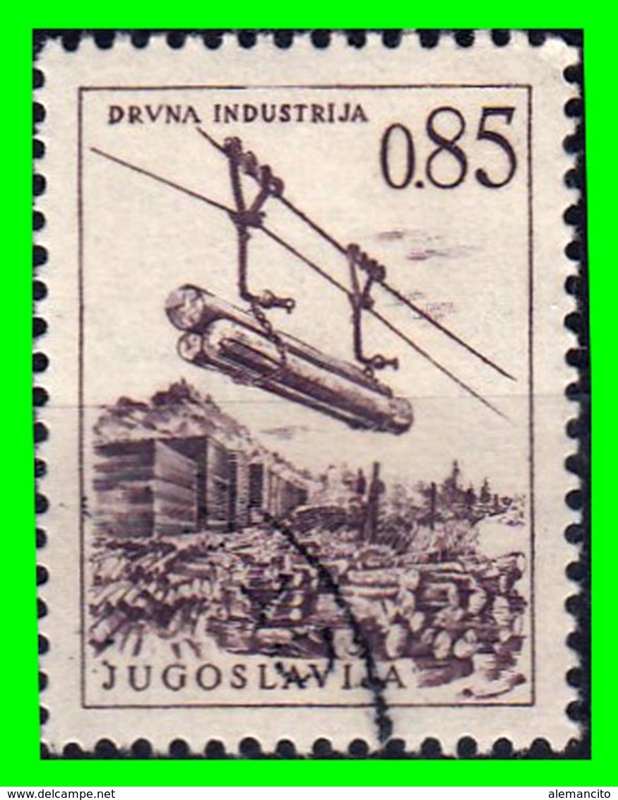 YUGOSLAVIA SELLO AÑO 1961 TECNOLOGIA Y ARQUITECTURA - Usados