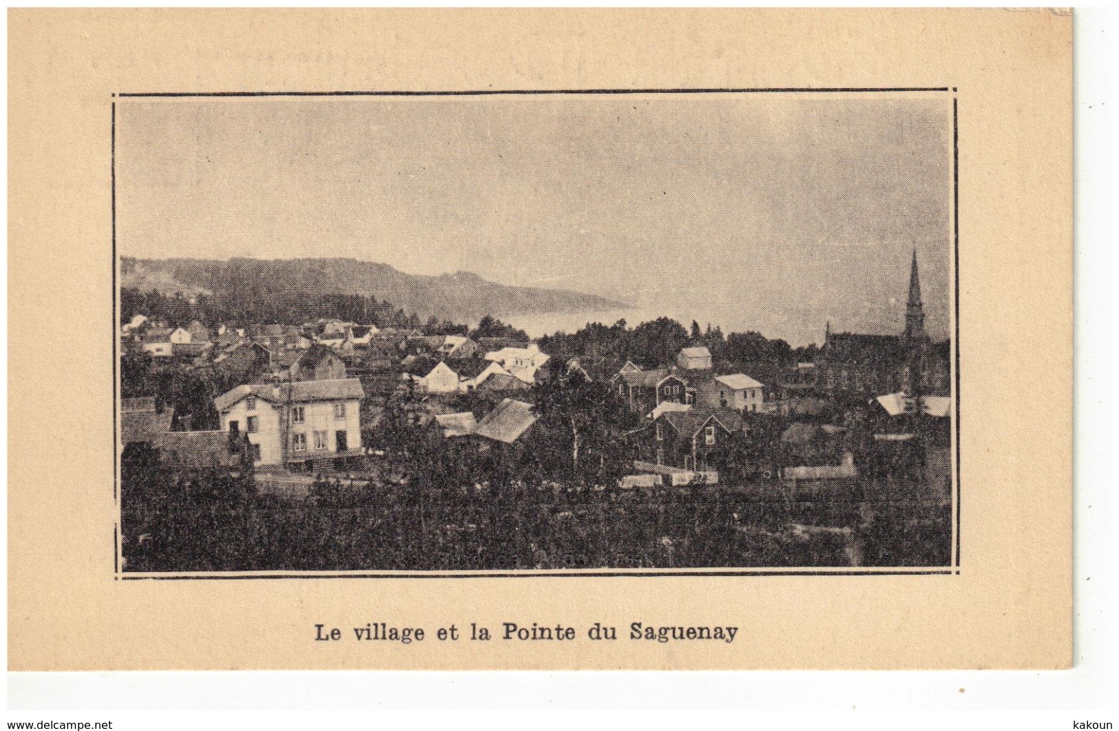 Le Village Et La Pointe Du Saguenay, Quebec, Non Circulée (7007) - Saguenay