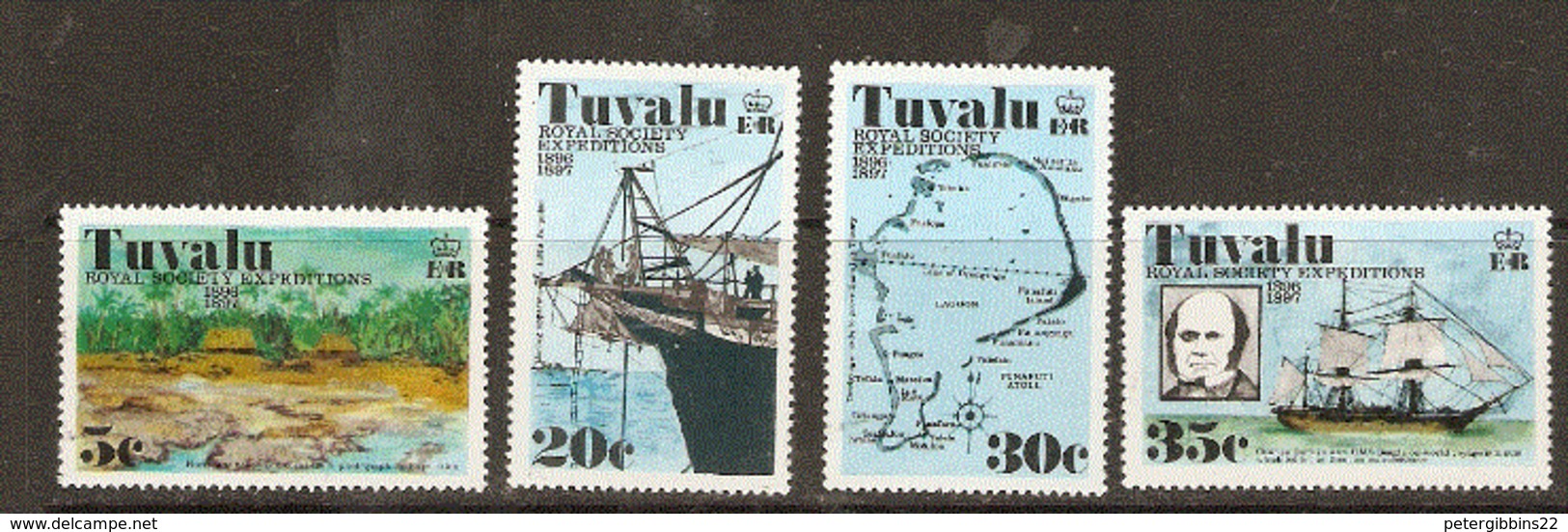 Tuvalu  1976  SG  77-80  Royal Society Expedition  Unmounted Mint - Tuvalu