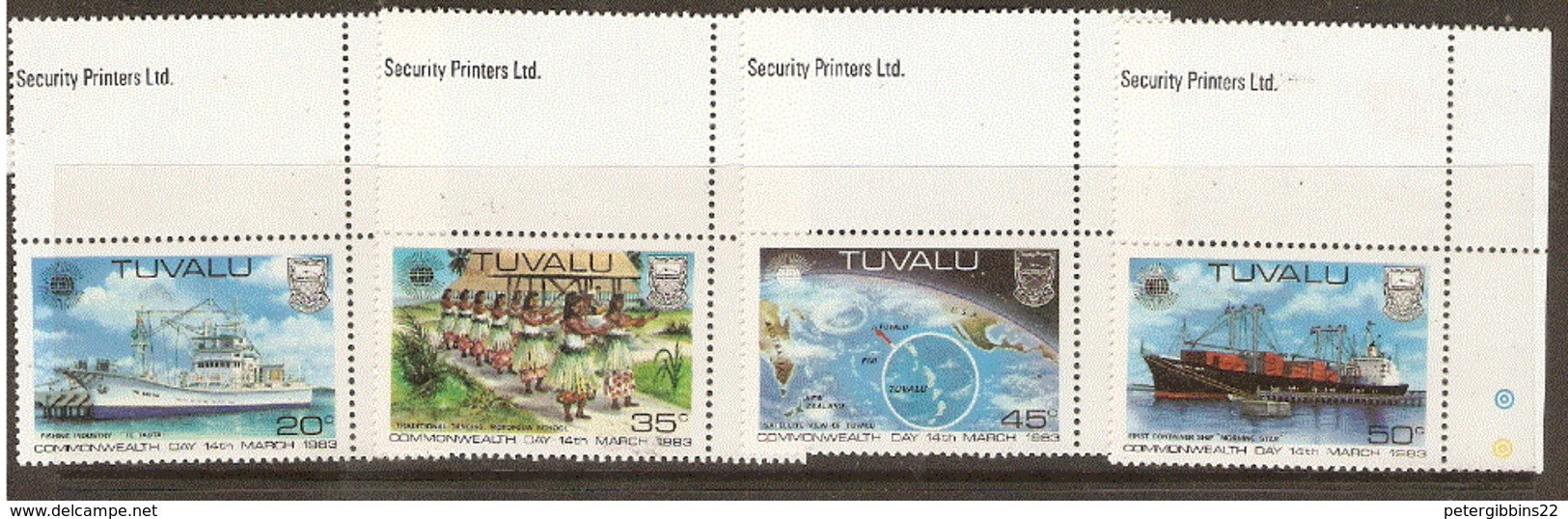 Tuvalu  1983 SG  213-6  Commonwealth Day    Unmounted Mint - Tuvalu