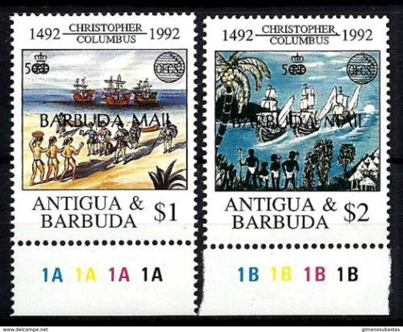 Barbuda Nº 1252/53 En Nuevo - Antigua Y Barbuda (1981-...)