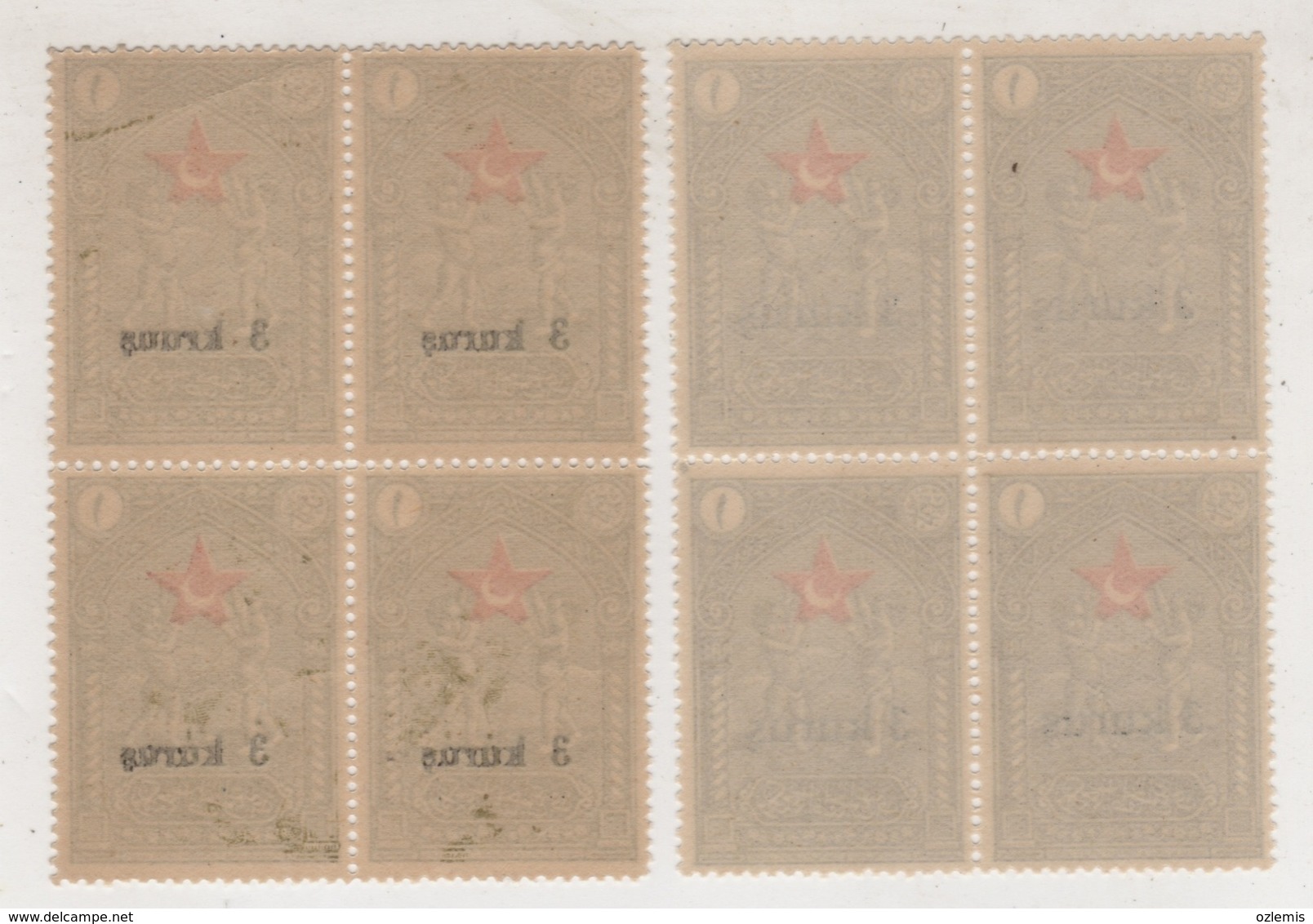 CHARITY STAMPS,SURCHARGED WITH SMALL LETTERS AND LARGE LETTERS AND ERRORS - Neufs