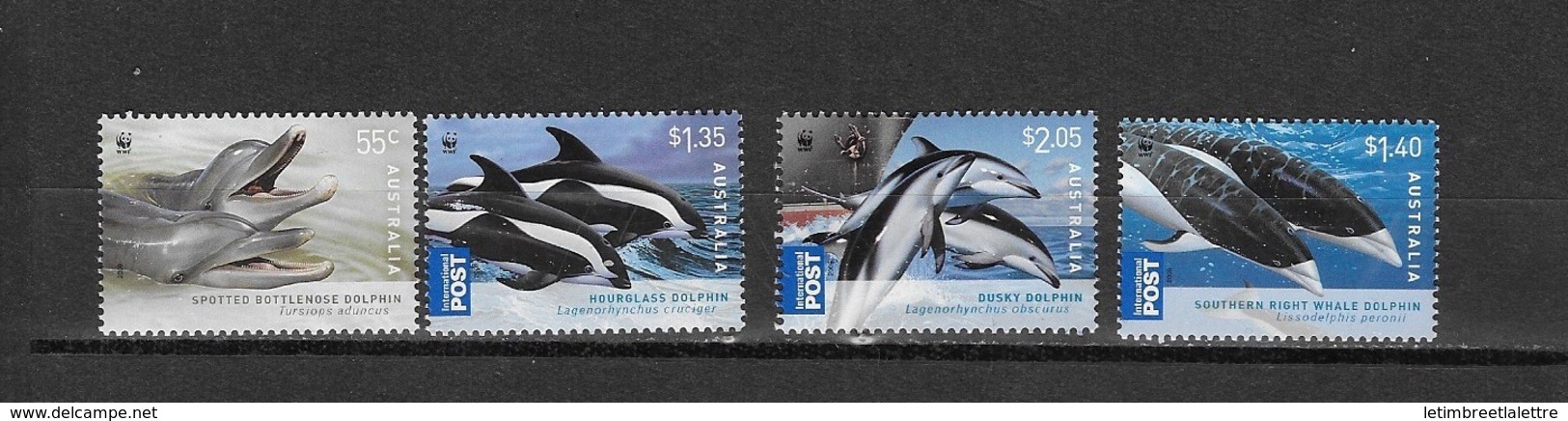 Australie N °3079 à 3082** Protection De La Nature Faune Dauphins - Delfine