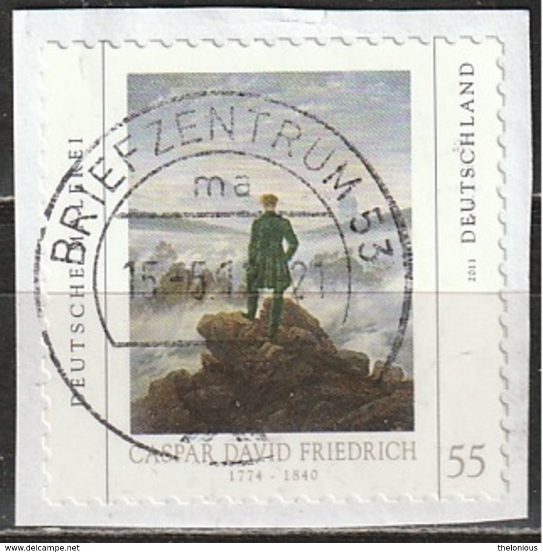 # BRIEFZENTRUM 53 Mb - 15-5-12 - 21 - Mi N. 2869 CASPAR DAVID FRIEDRICH - Andere & Zonder Classificatie