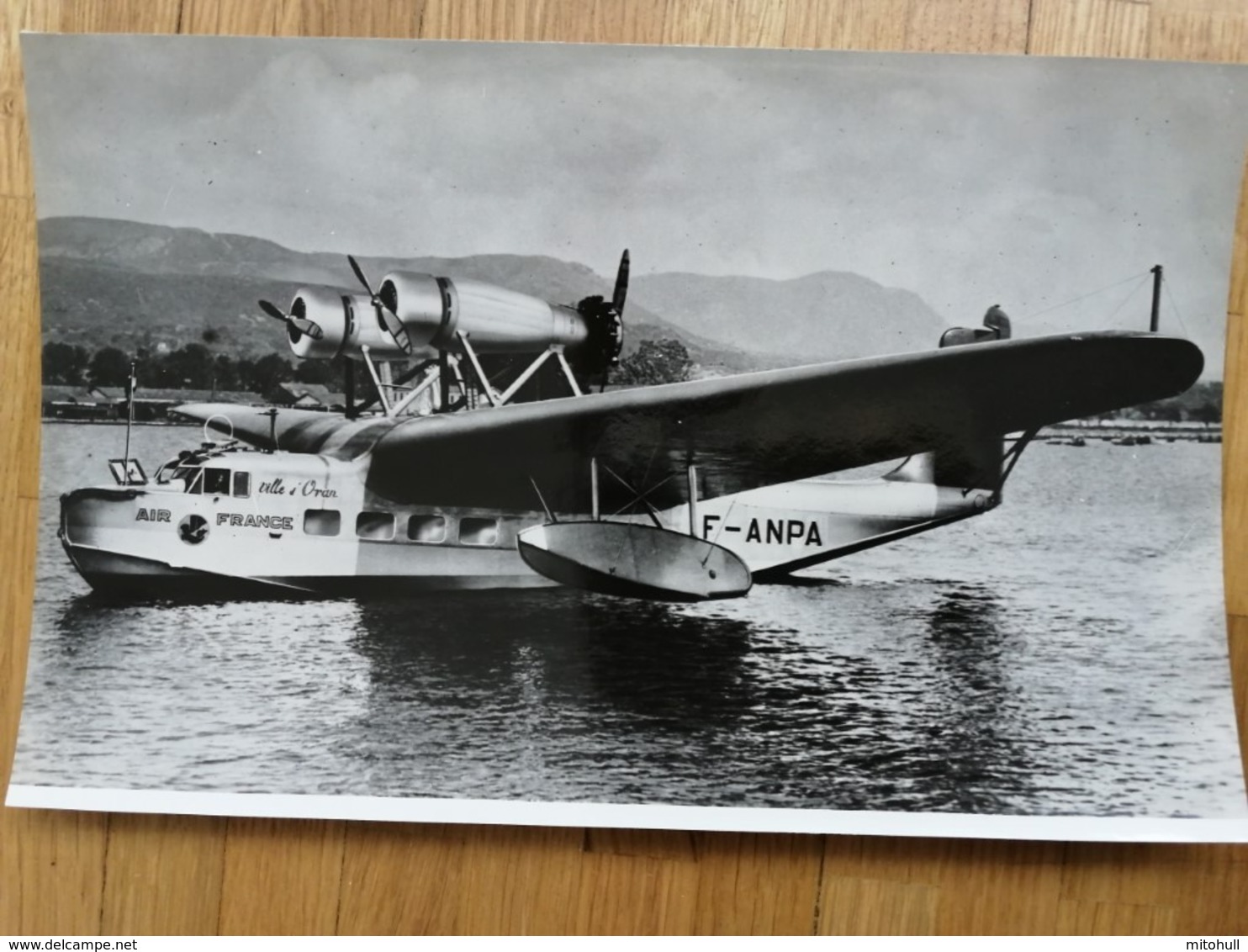 2 Photos Air France / F-ANPA , Lioré Et Olivier H.242/1 - 1939-1945: 2. Weltkrieg