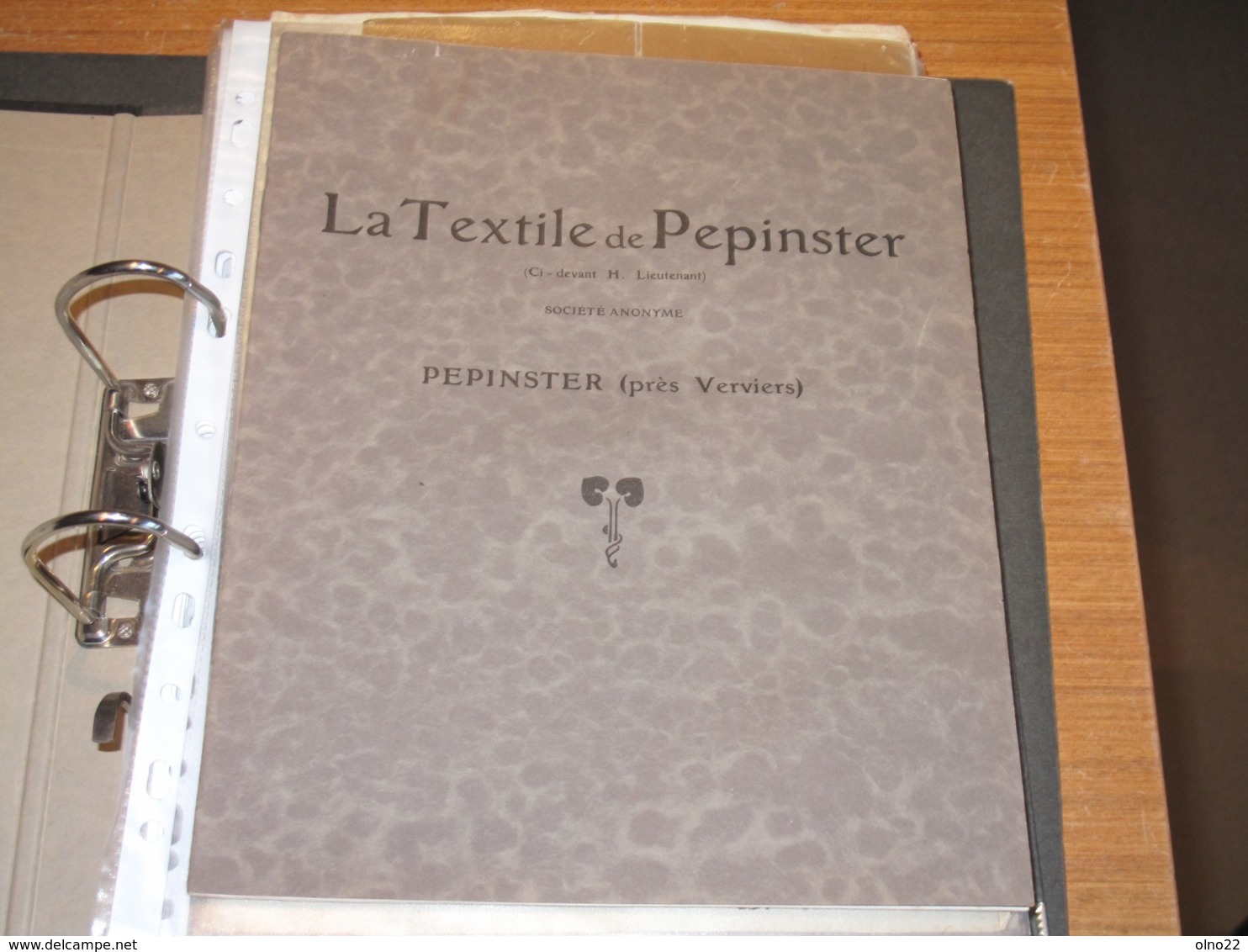 LA TEXTILE DE PEPINSTER-DE 1776 à 1953-divers Documents Dont Carte Relevée En 1776 Par Arpenteur H LERUTH Voir Scans - Documents Historiques