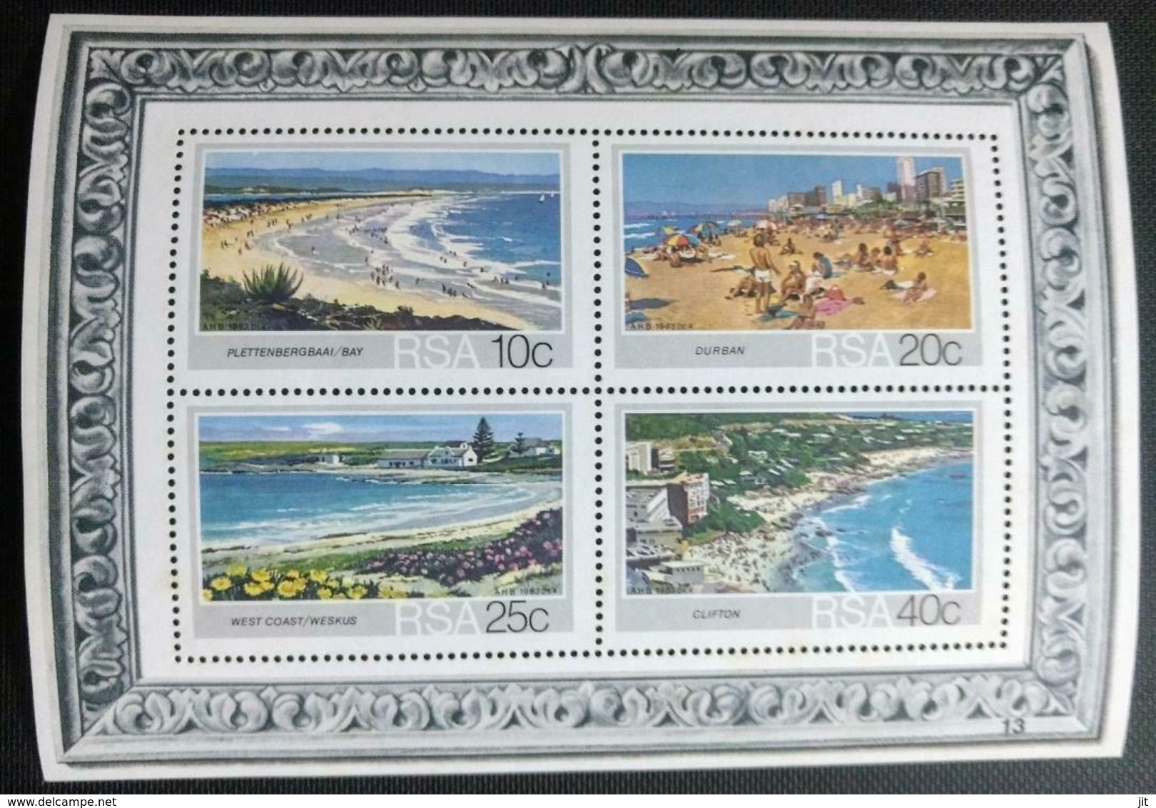 126. SOUTH AFRICA STAMP M/S ART, PAINTINGS. MNH - Blokken & Velletjes