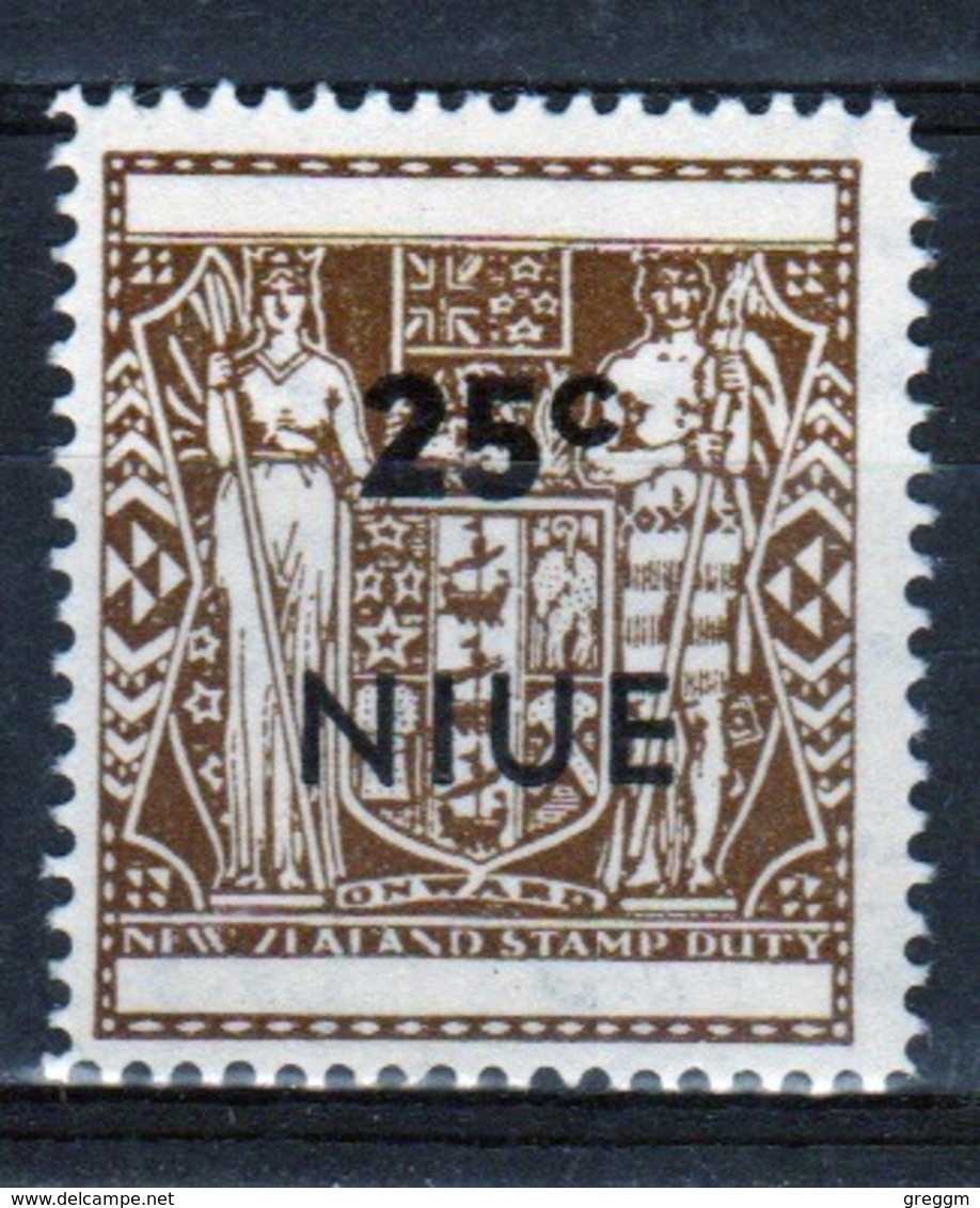 Niue 1967 Single 25c Stamp Taken From The Arms Type Definitive Series. - Niue