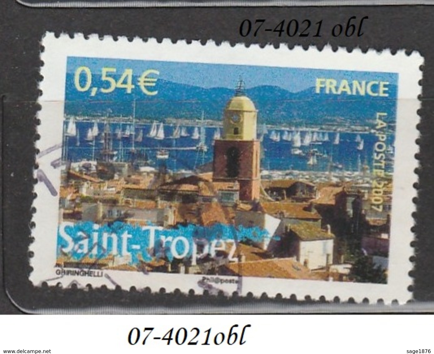 FRANCE ANNEE 2007 N° 4021     OBLITERE - Oblitérés