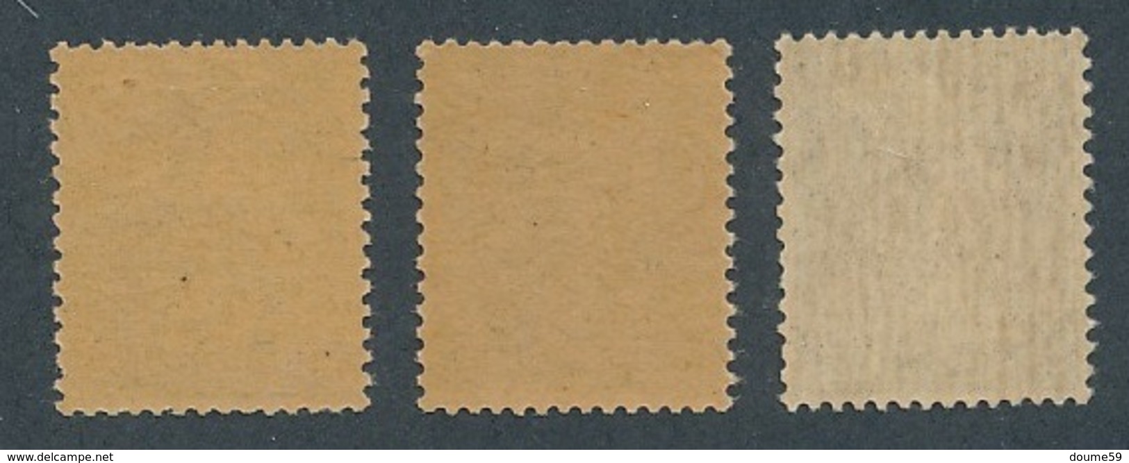 DD-262: FRANCE: Lot Avec N°130**(2)-132* (* Infime) - 1903-60 Semeuse A Righe