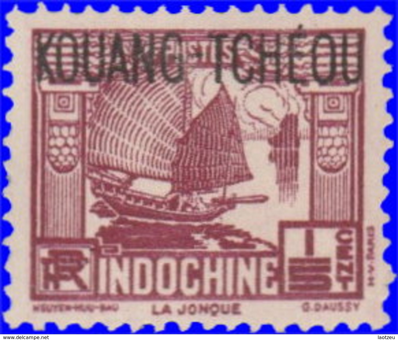 Kouang-Tchéou 1937. ~  YT 98* Par 2 - 1/5 C. Jonque - Other & Unclassified