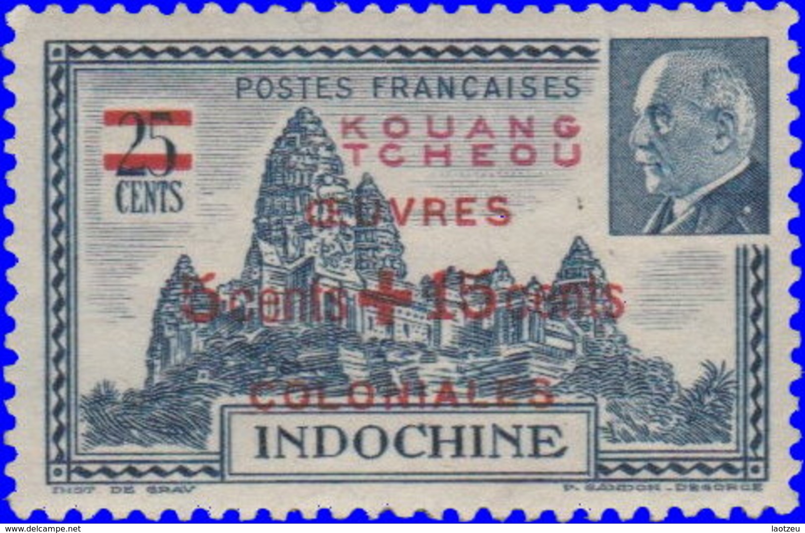 Kouang-Tchéou 1944. ~  YT 156* - Oeuvres Coloniales - Unused Stamps