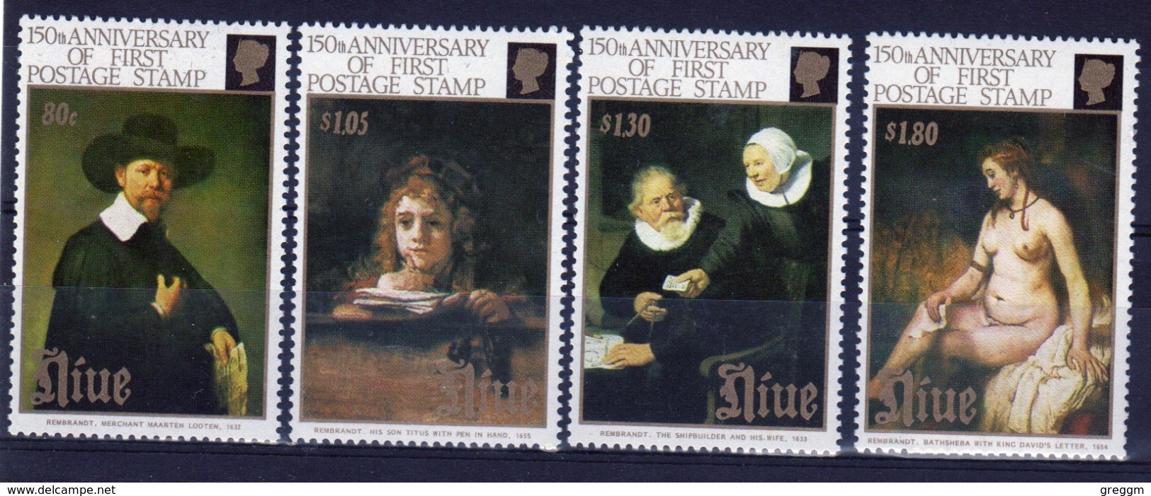 Niue 1990 Set Of Stamps Issued To 150th Anniversary Of The Penny Black. - Niue