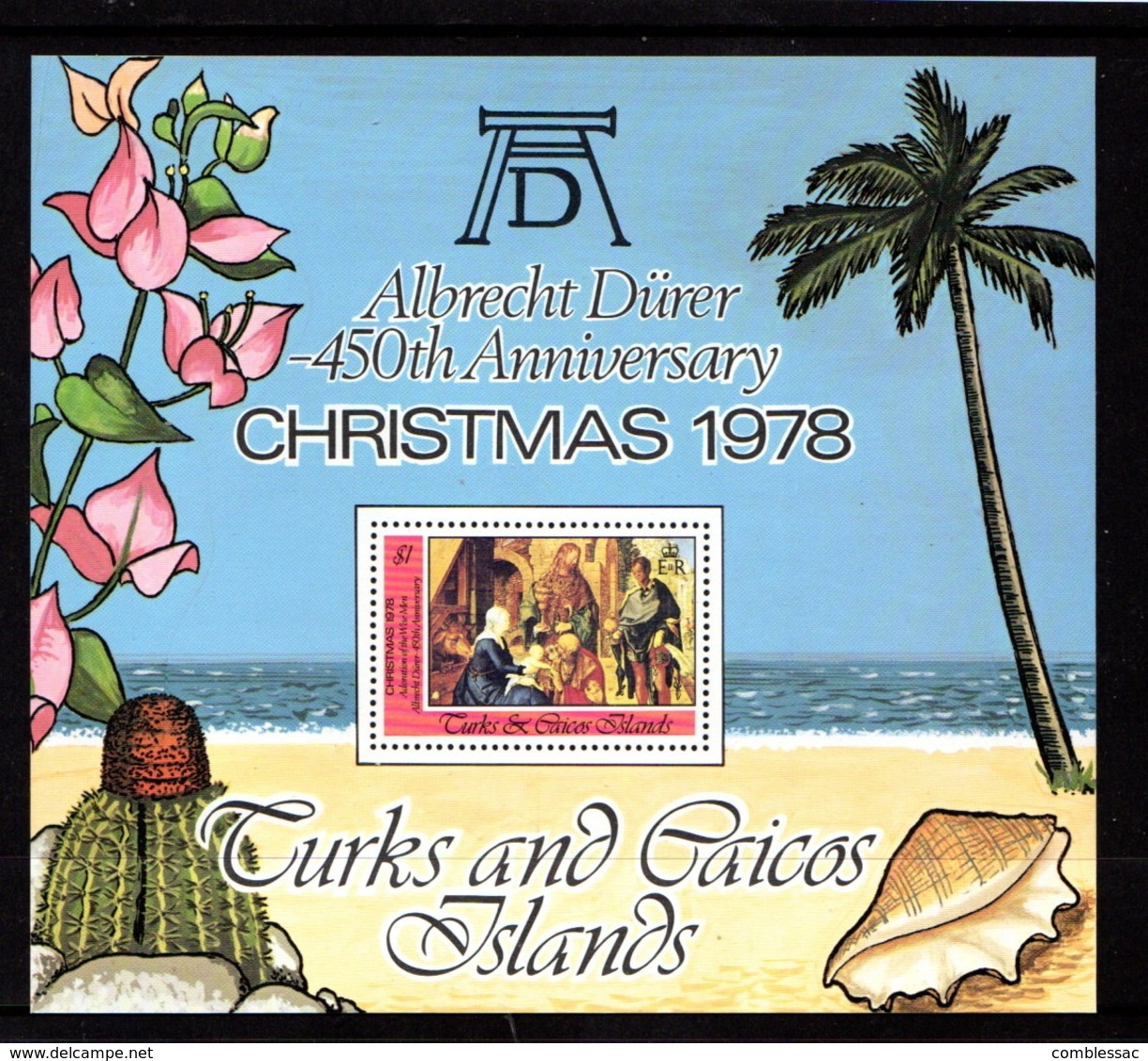 TURKS  AND  CAICOS  ISLANDS    1978    Christmas    Sheetlet    MNH - Turks & Caicos