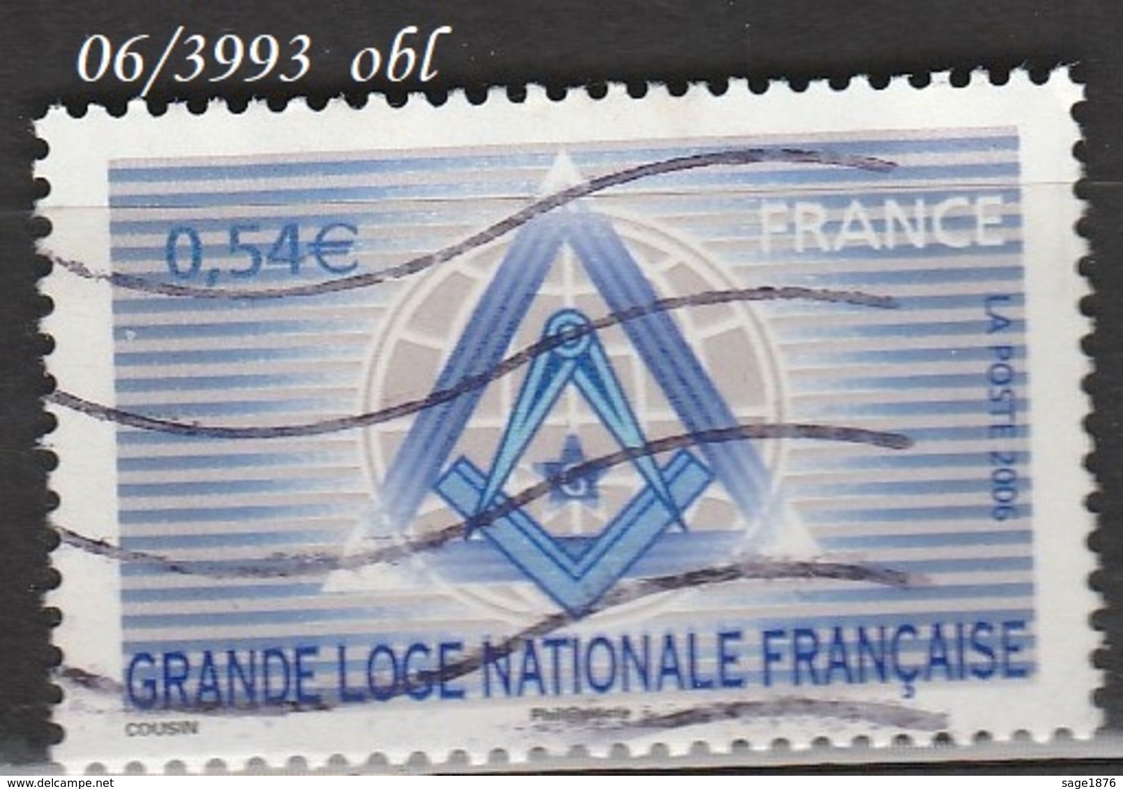 FRANCE ANNEE 2006 N°3993     OBLITERE - Oblitérés