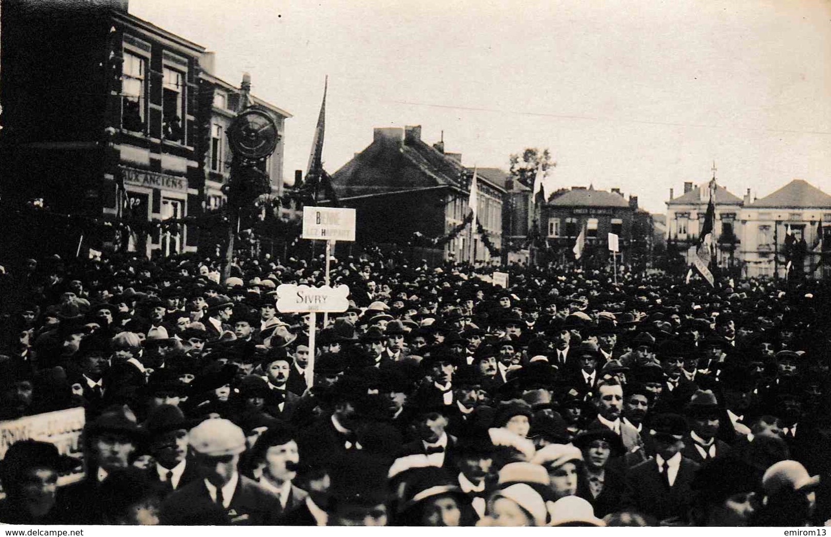 Hainaut Manifestation Bienne Lez Happart Sivry Photo Carte Photographe D’actualité Marcinelle - Andere & Zonder Classificatie