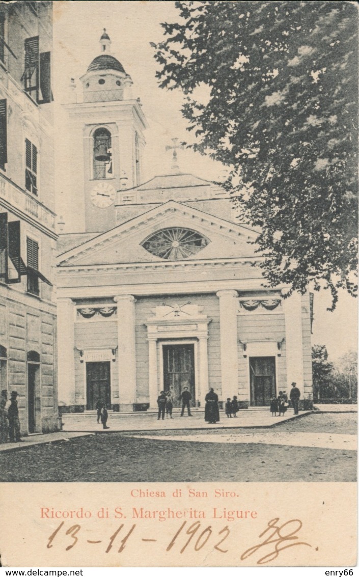 GENOVA-SANTA MARGHERITA LIGURE CHIESA DI SAN SIRO - Genova (Genoa)