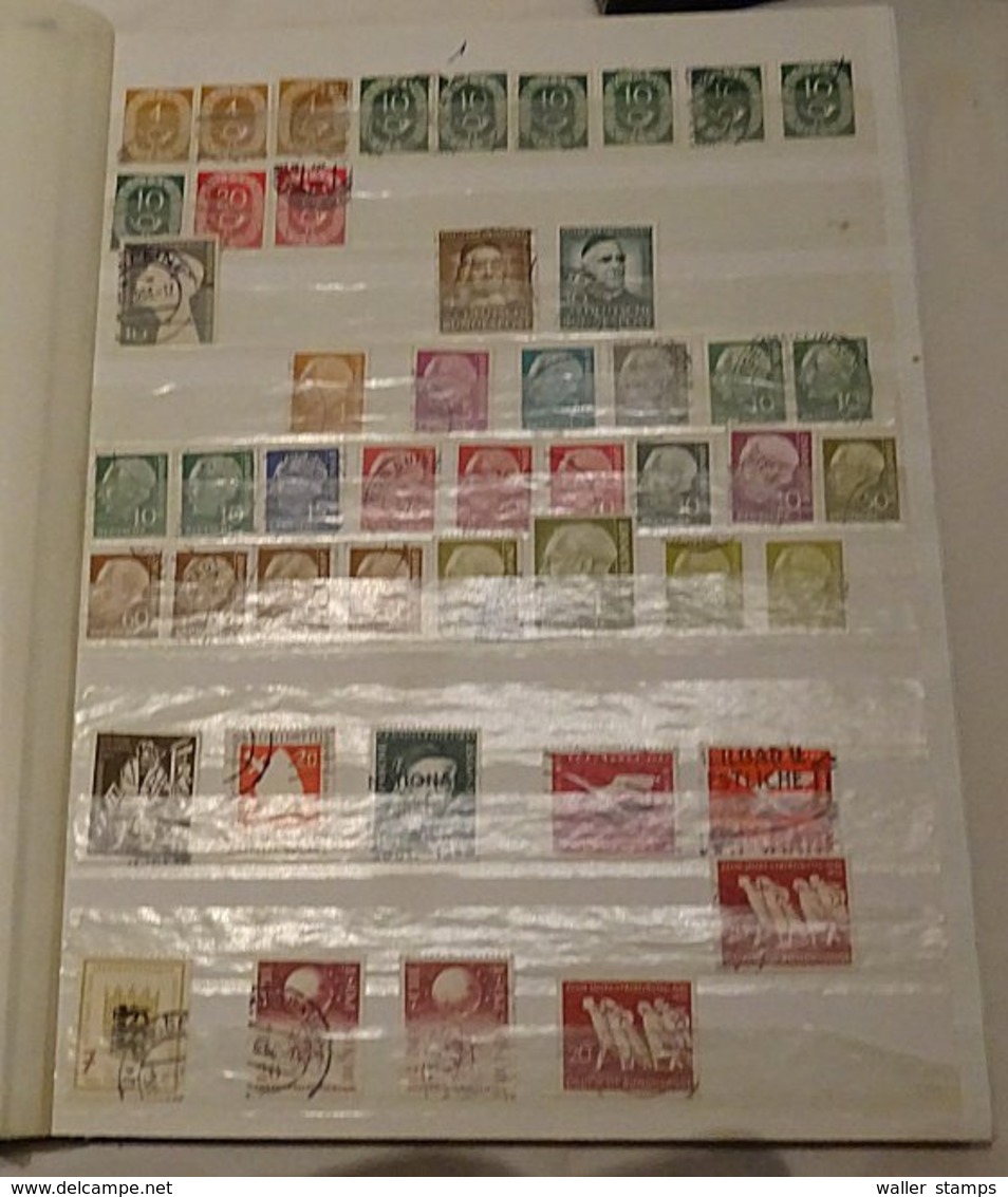 Lot With German Stamps In Albums