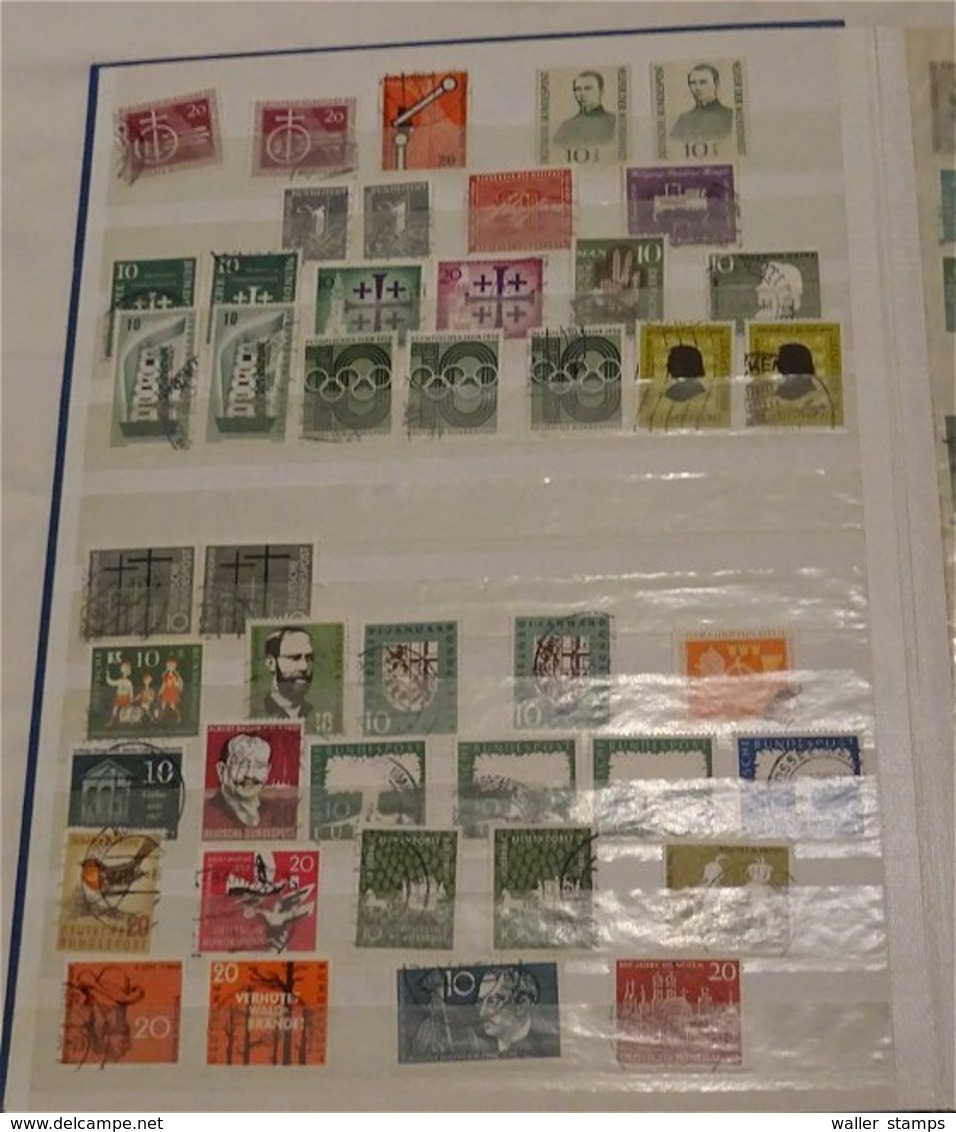 Lot With German Stamps In Albums