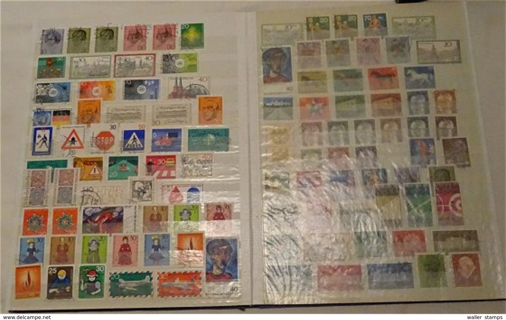 Lot With German Stamps In Albums