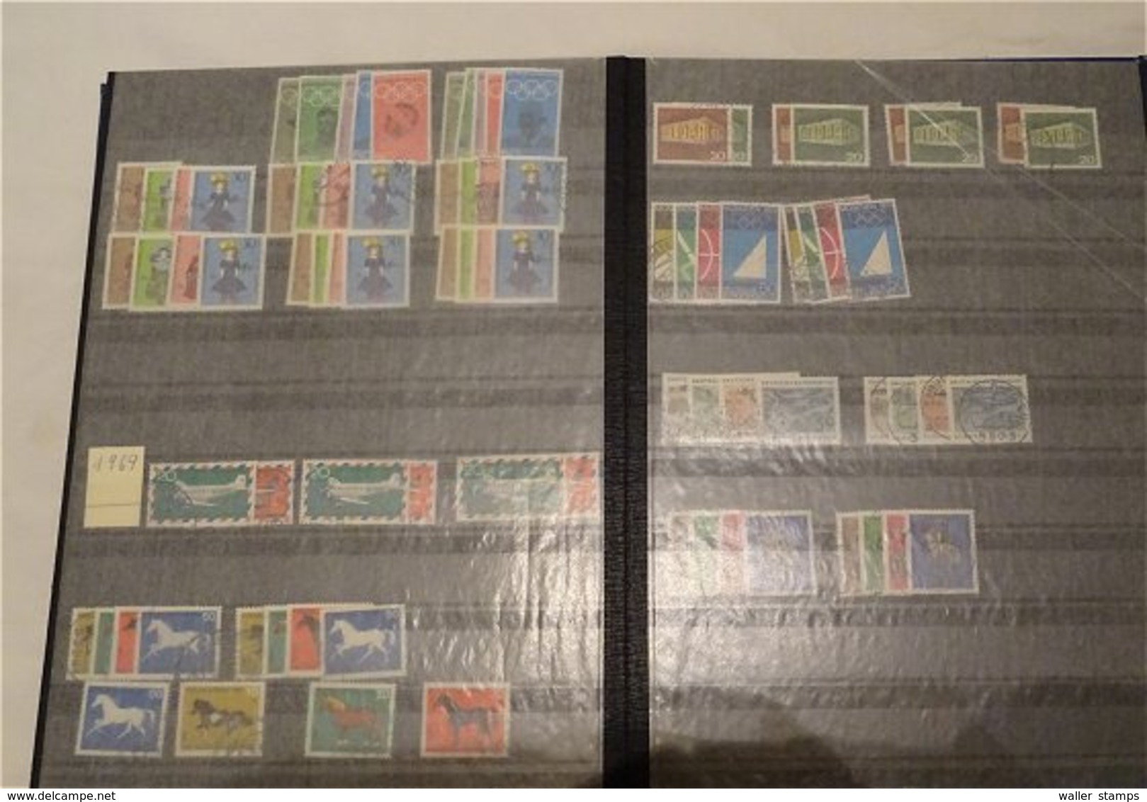 Lot With German Stamps In Albums