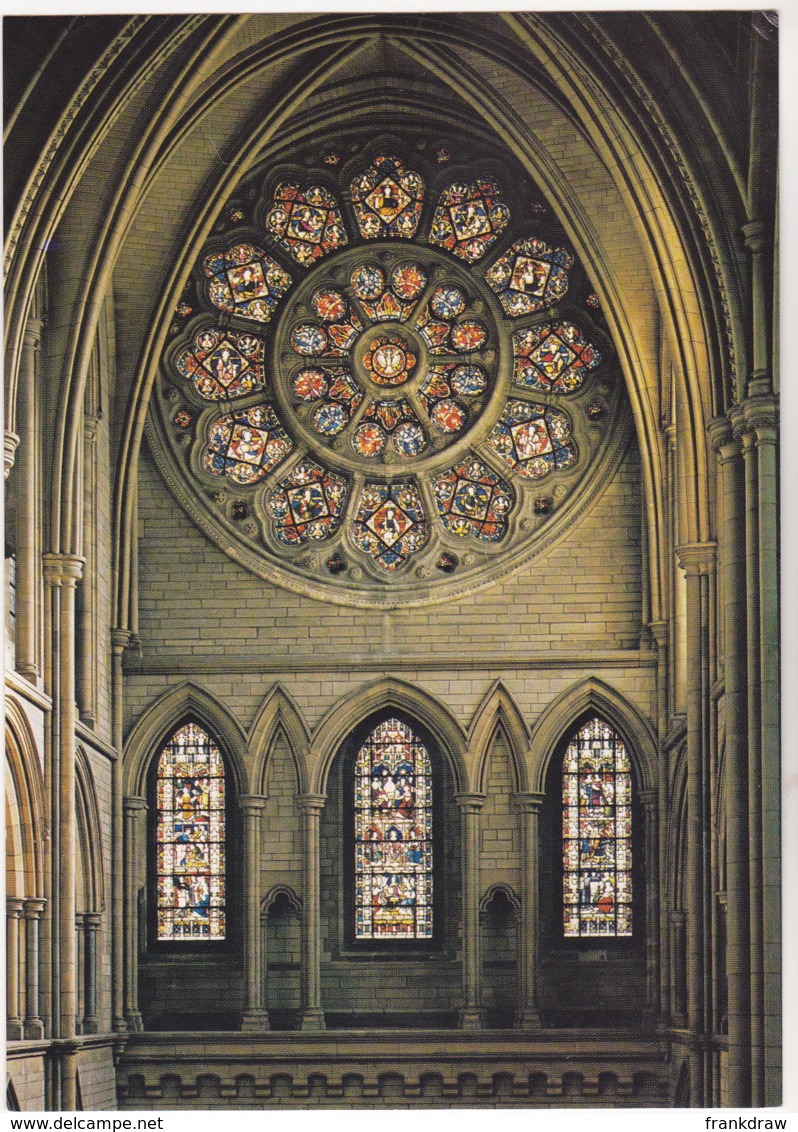 Postcard - Truro Cathedral - The South Transept Showing The Rose Window - Card No. C 5432X - VG - Unclassified