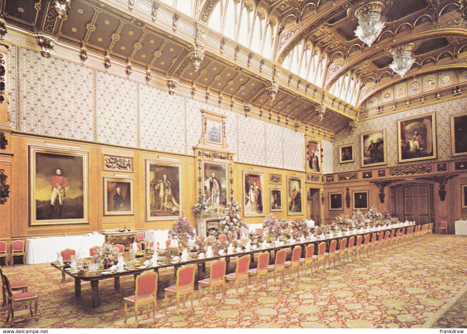 Postcard - Windsor Castle - The Waterloo Chamber - Card No. WC14 - VG - Non Classés