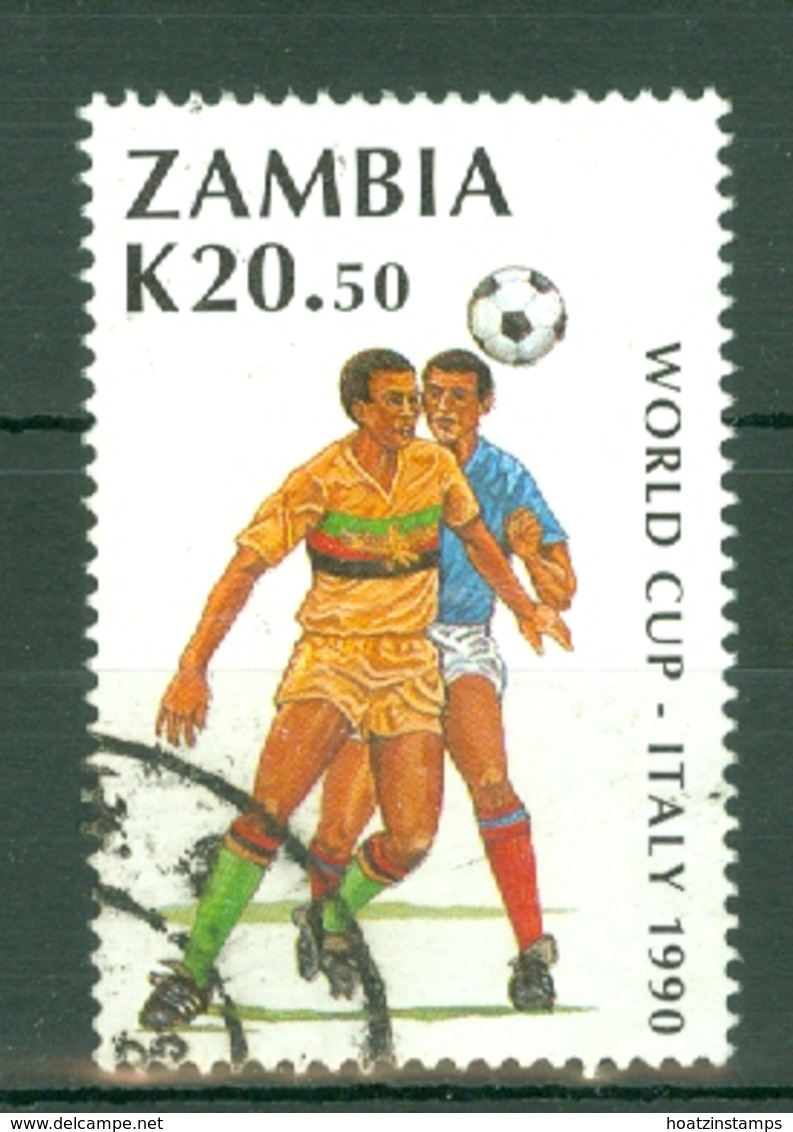 Zambia: 1990   World Cup Soccer, Italy   SG615    K20.50     Used - Zambia (1965-...)