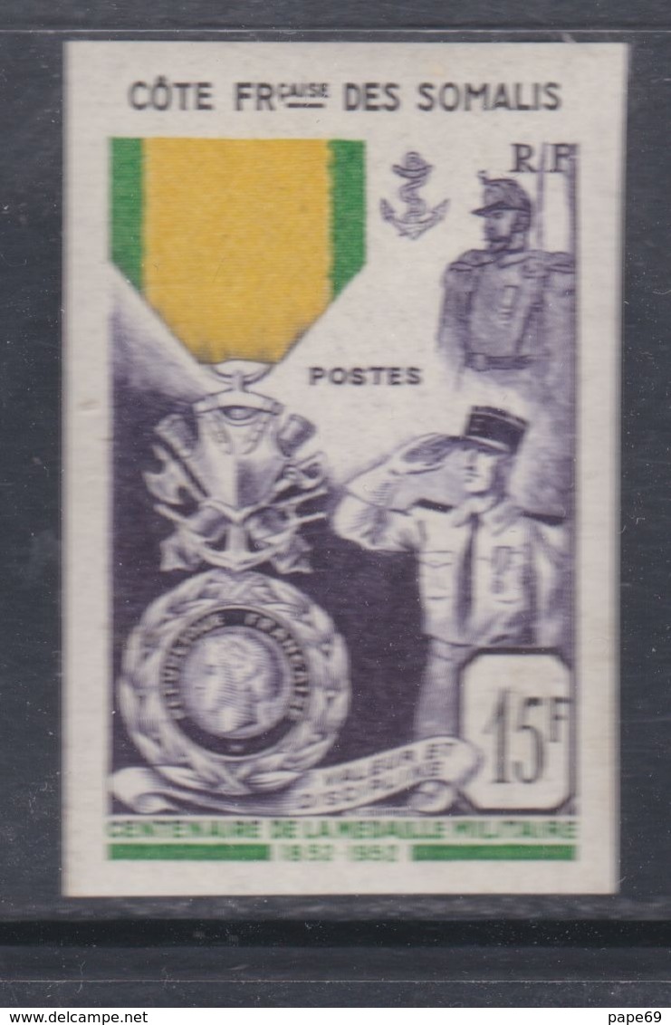 Cote Des Somalis N° 284 Nd XX  Centenaire De La Médaille Militaire Variété Non Dentelée, Sans Charnière, TB - Neufs