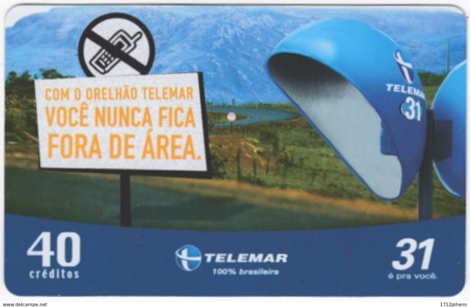 BRASIL I-942 Magnetic Telemar - Communication, Phone Booth - Used - Brésil