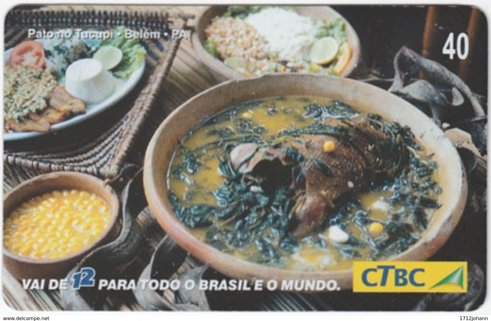 BRASIL K-087 Magnetic CTBC - Food, Traditional Meal - Used - Brasilien