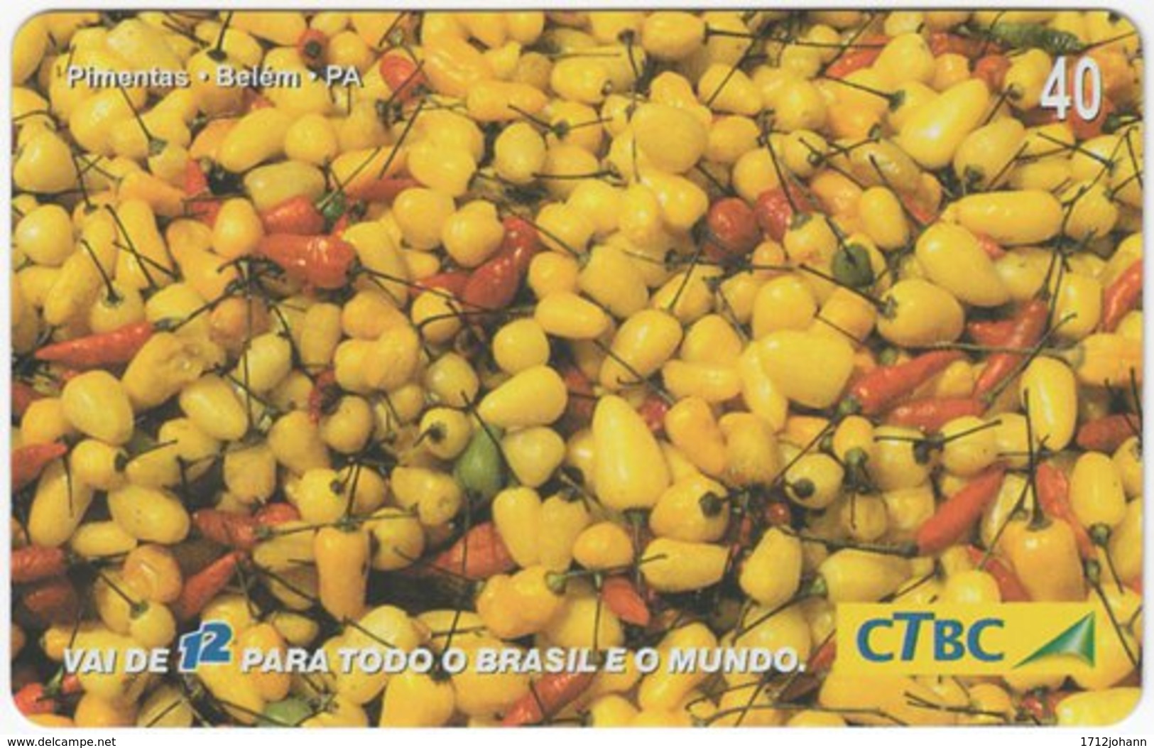 BRASIL K-089 Magnetic CTBC - Food, Traditional Meal - Used - Brasile