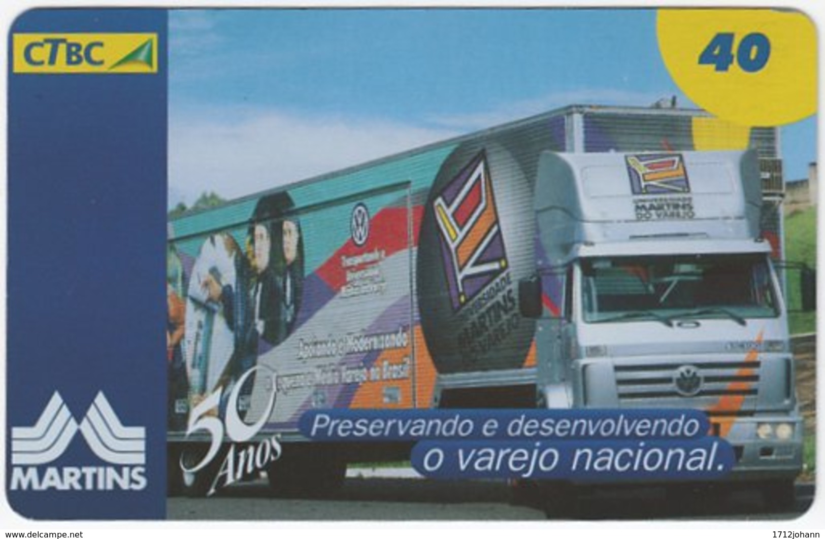 BRASIL K-119 Magnetic CTBC - Traffic, Truck - Used - Brésil