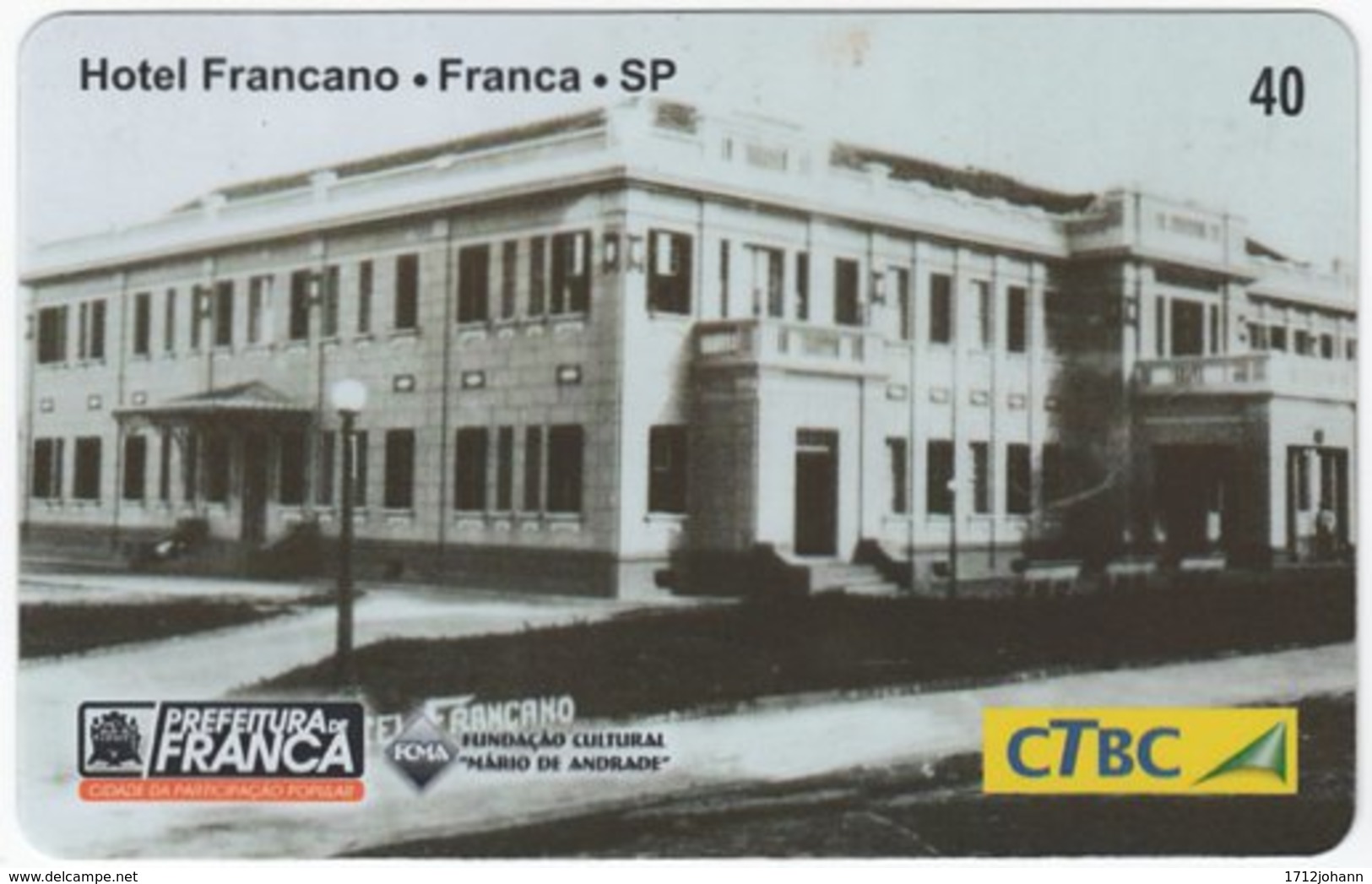 BRASIL K-131 Magnetic CTBC - Architecture, Historic Building - Used - Brésil