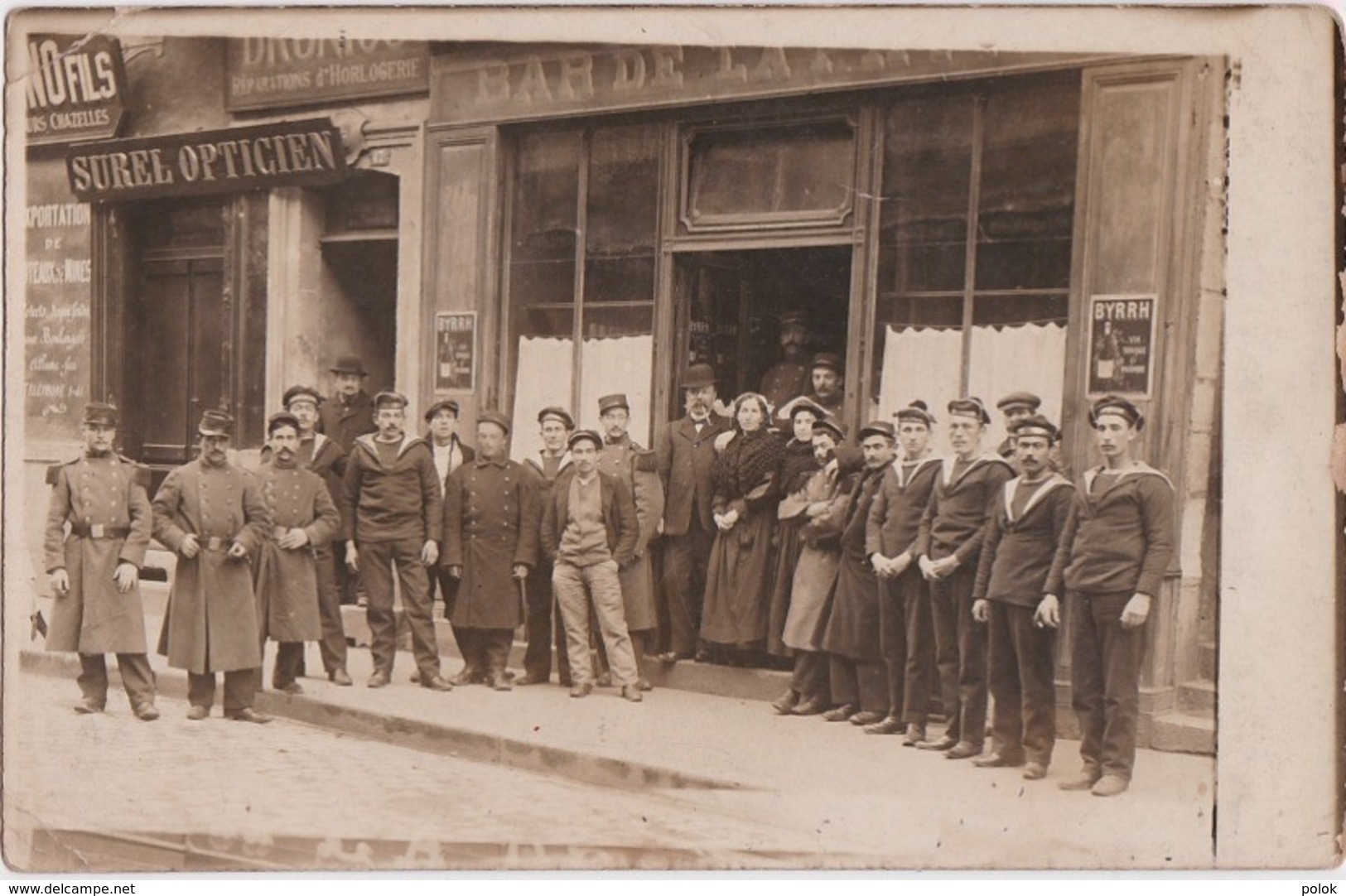 Bv - Carte Photo LORIENT - Bar De La Patrie - Rue De La Patrie - Lorient