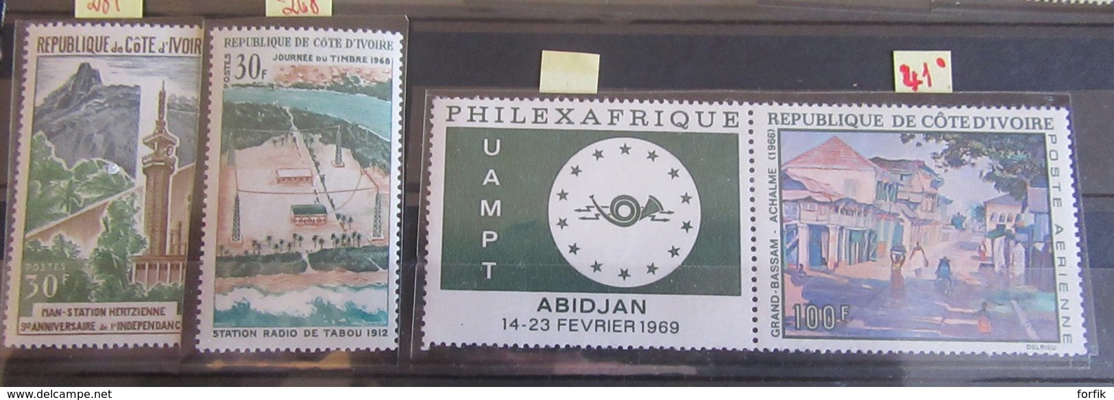 Cameroun / Côte D'Ivoire - Petite Collection De Timbres Dont Philexafrique, Principalement Oblitérés Pour étude - Collections (sans Albums)