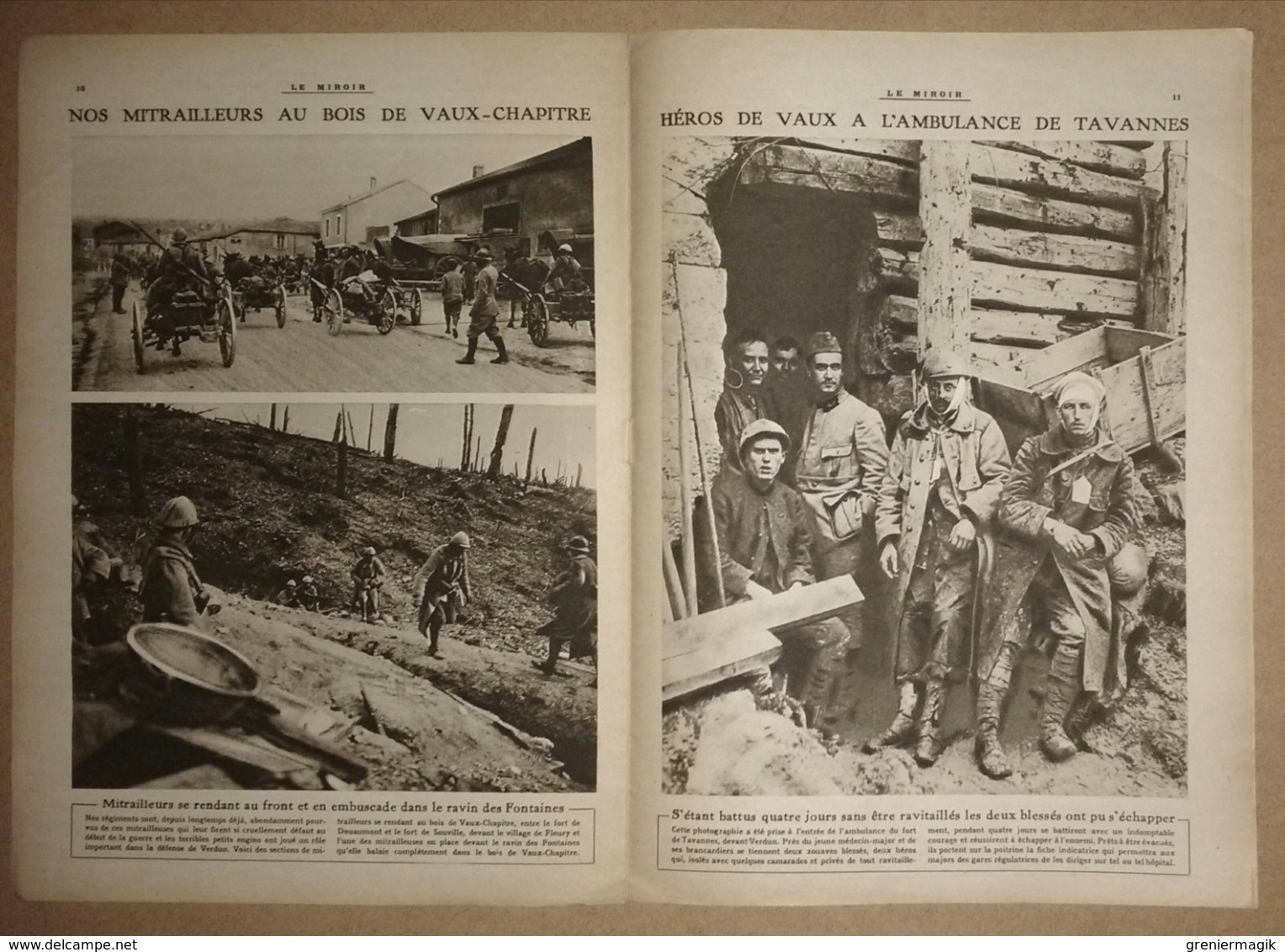 Le miroir du 23/07/1916 Tirailleurs près de Cappy - Péronne - Bois de Vaux-Chapitre - Tavannes - Camp de Soltau