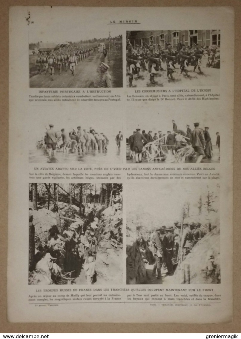 Le miroir du 23/07/1916 Tirailleurs près de Cappy - Péronne - Bois de Vaux-Chapitre - Tavannes - Camp de Soltau