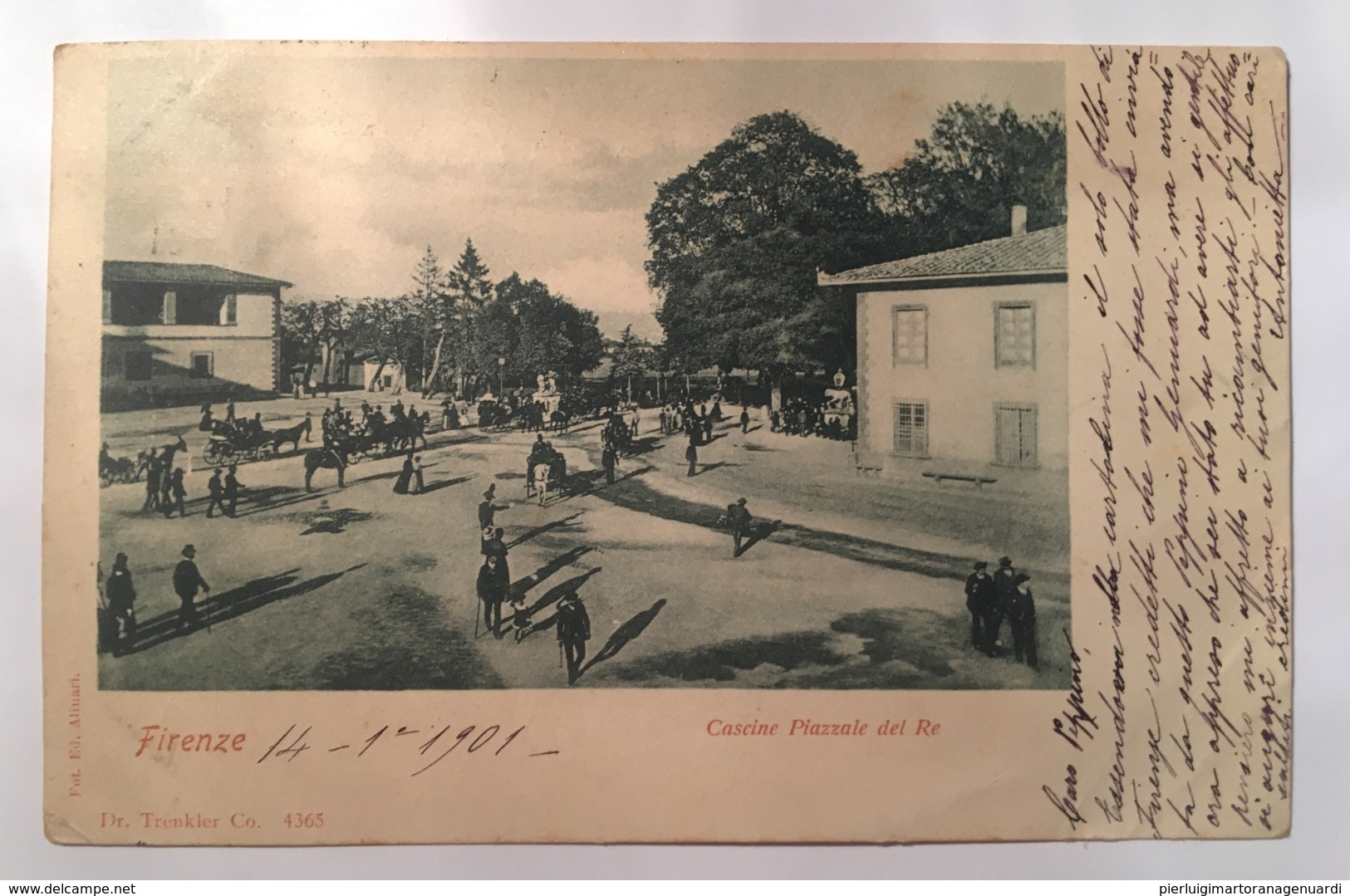 V 10925 Firenze - Cascine. Piazzale Del Re Nell'anno 1901 - Firenze